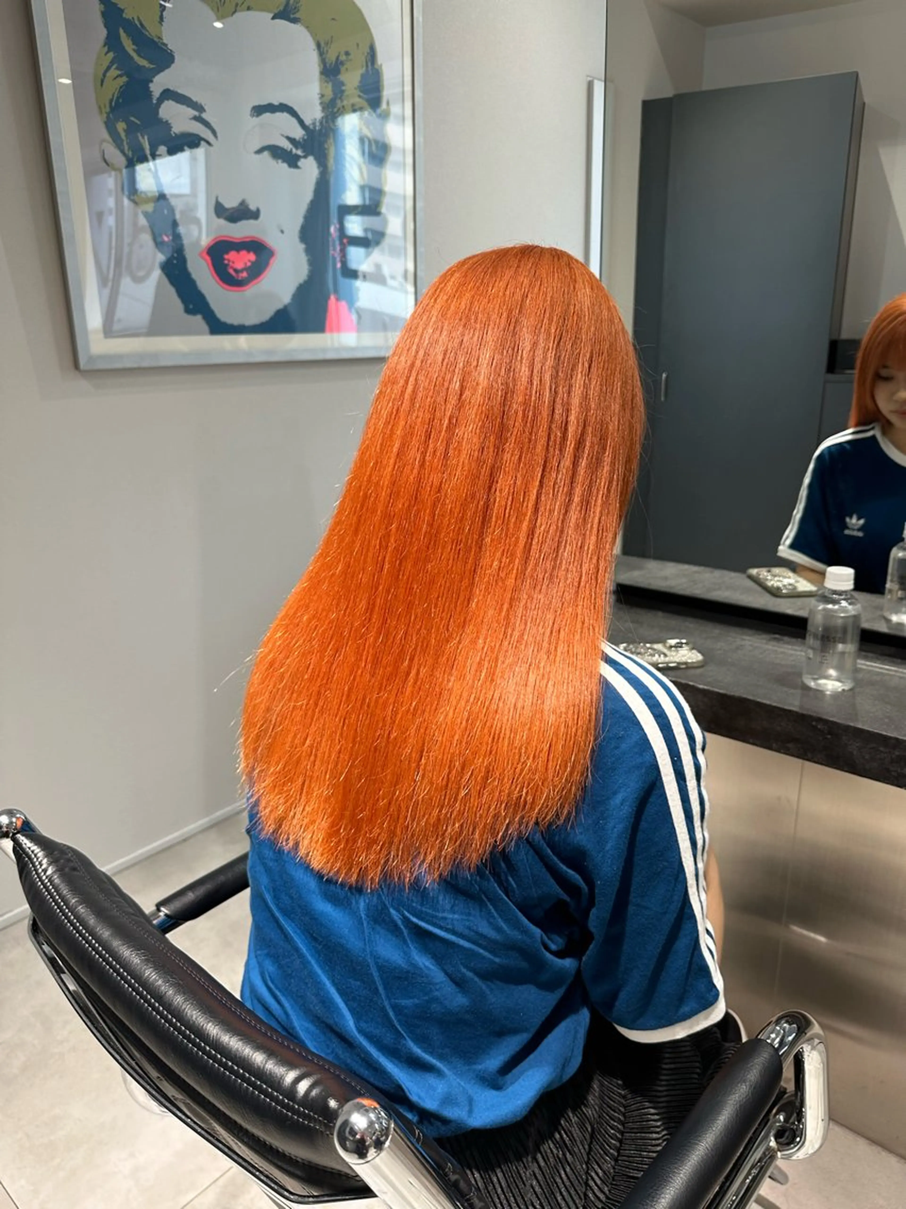 ロング ケアブリーチ/透明感 ピンクカラー/ふうとのヘアスタイル