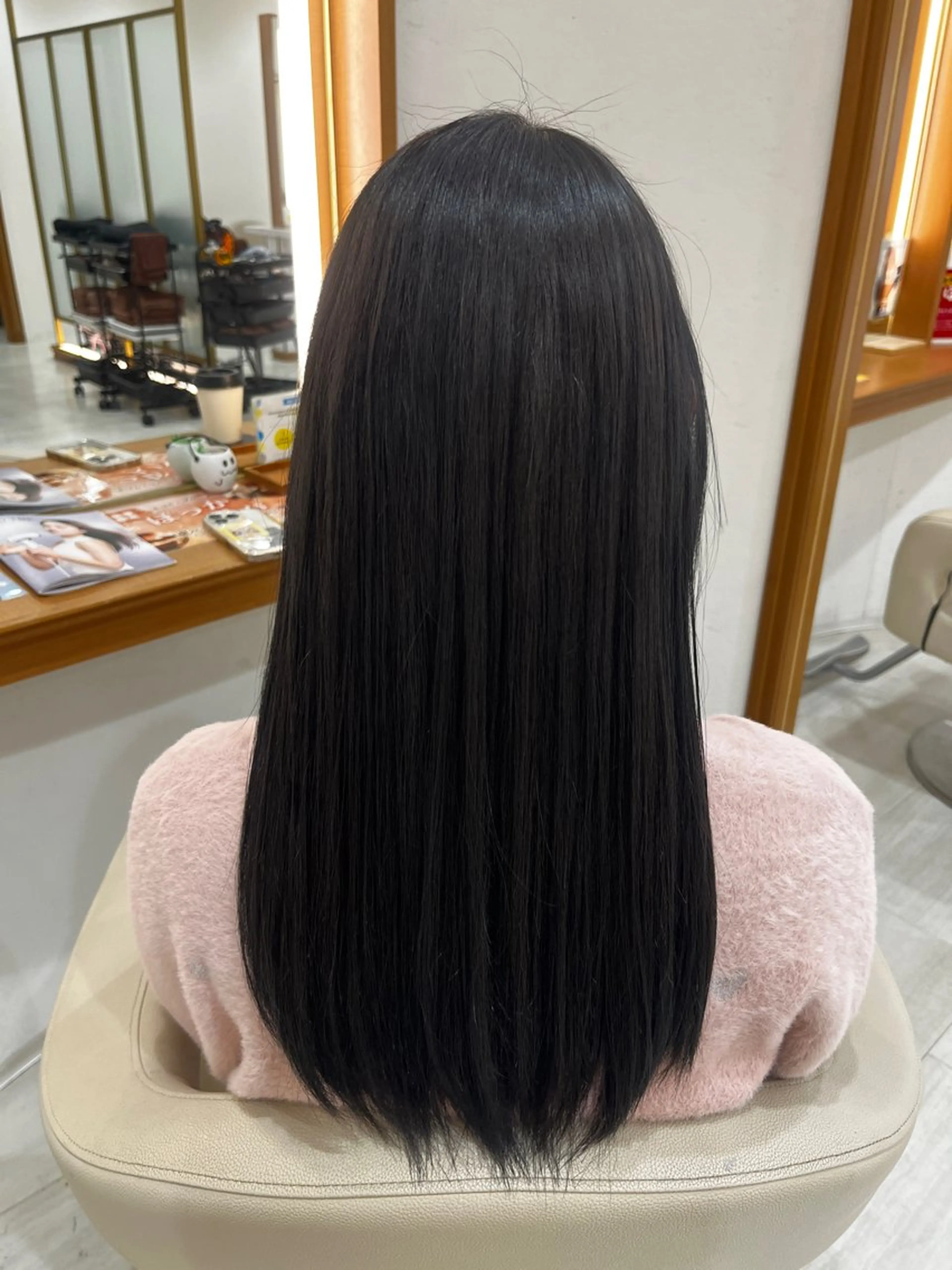 ロング カラー ヘアカラー トリートメント うる艶カラー🫧/ 武笠 友香🤍のヘアスタイル