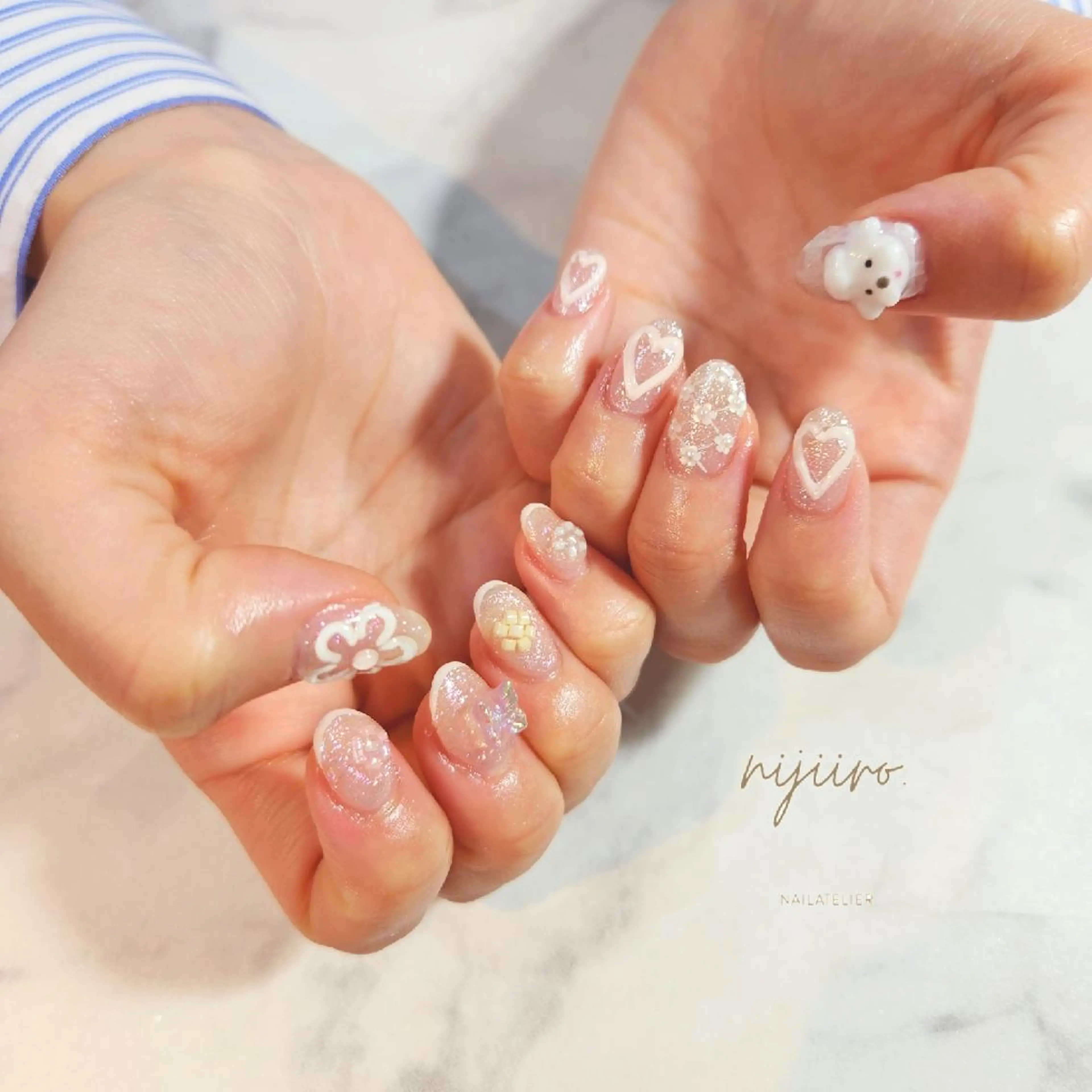 ネイル ハンドネイル nailatelier nijiiro.所属・nijiiro🌈 サトウのネイルデザイン