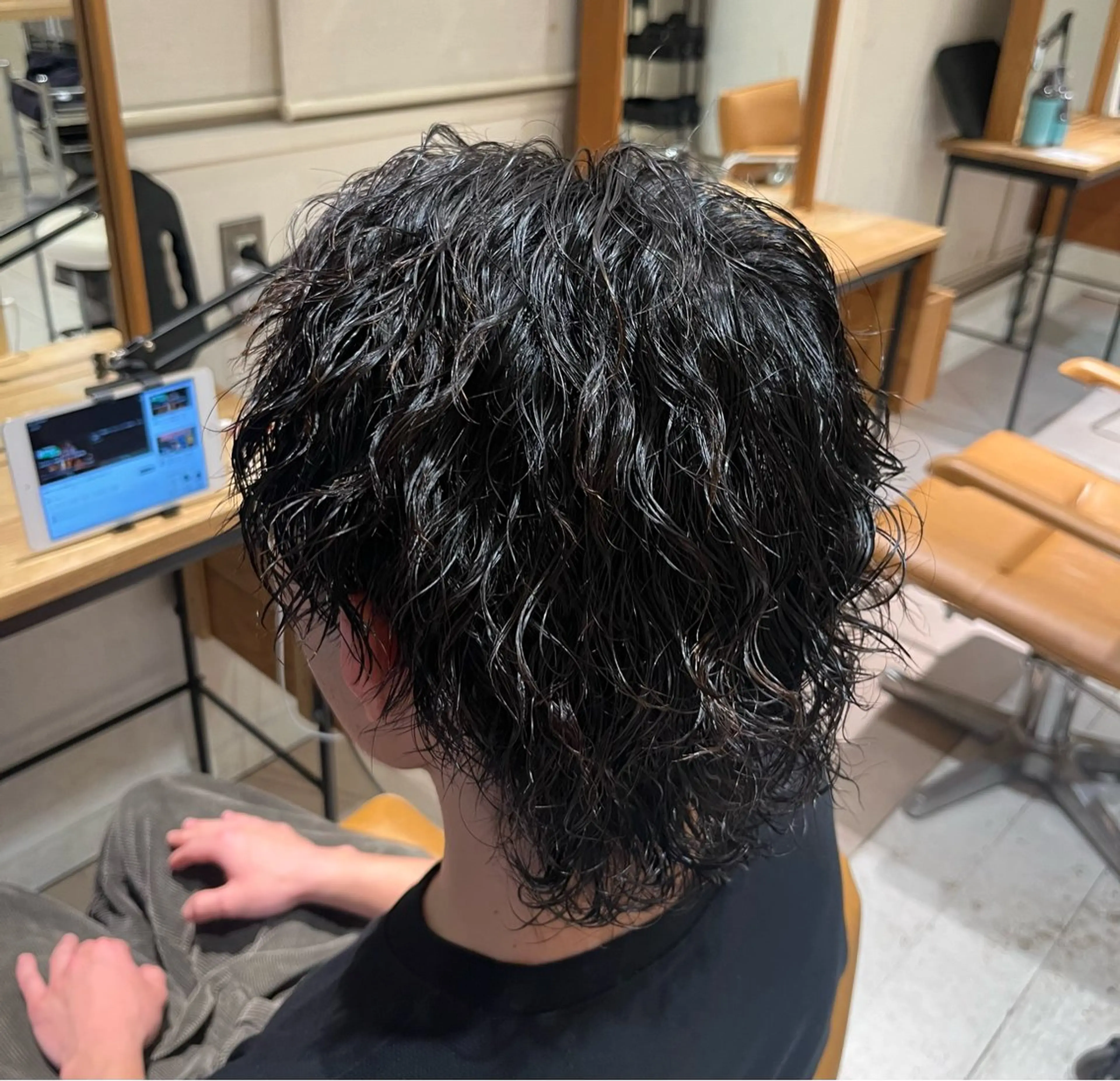 パーマ メンズ カット パーマ BLUE       hair＆Life所属・メンズ特化 山崎  蓮のヘアスタイル