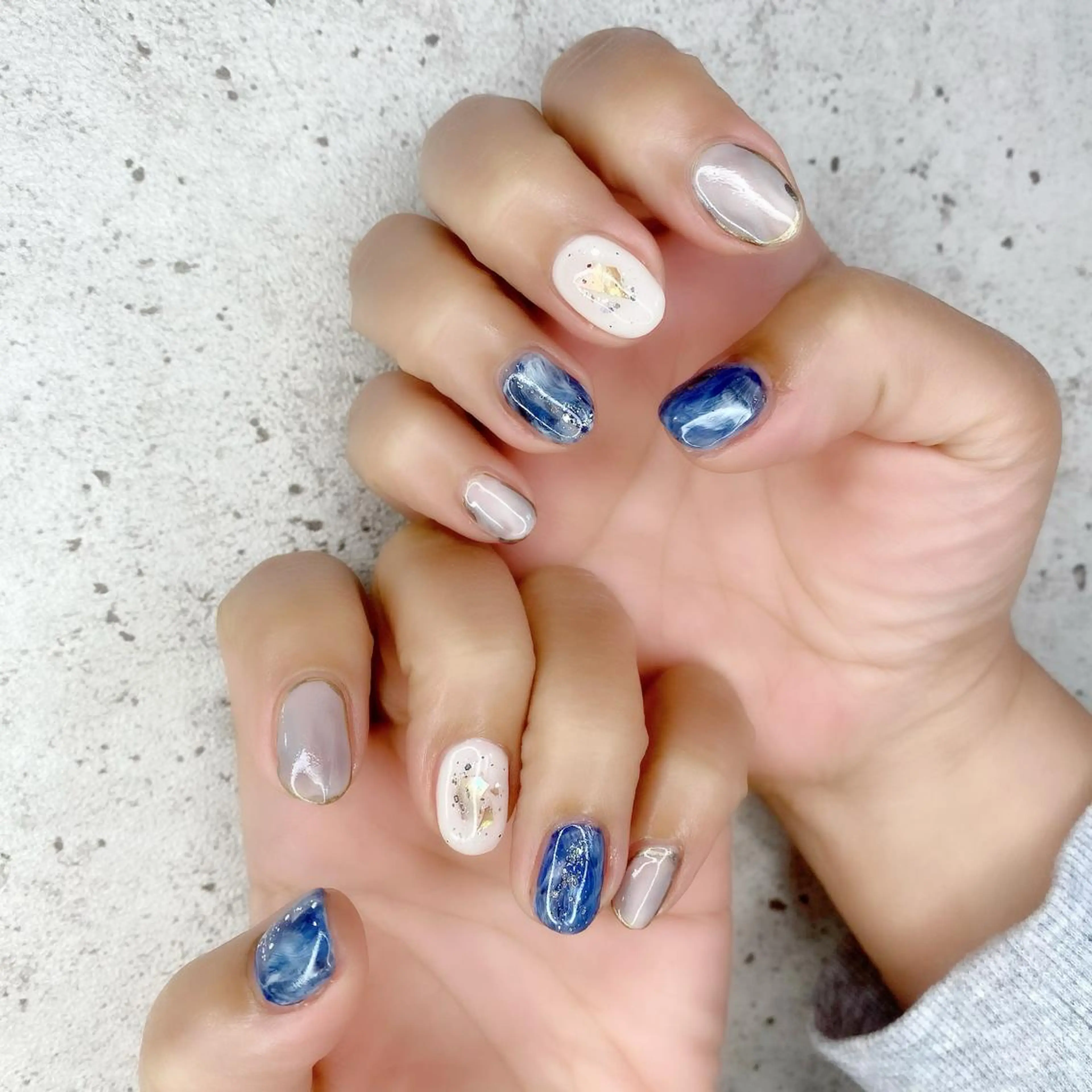 ショート カラー パーマ ヘアアレンジ メンズ キッズ ネイル マツエク・マツパ ハンドネイル Salon Ｋのネイルデザイン