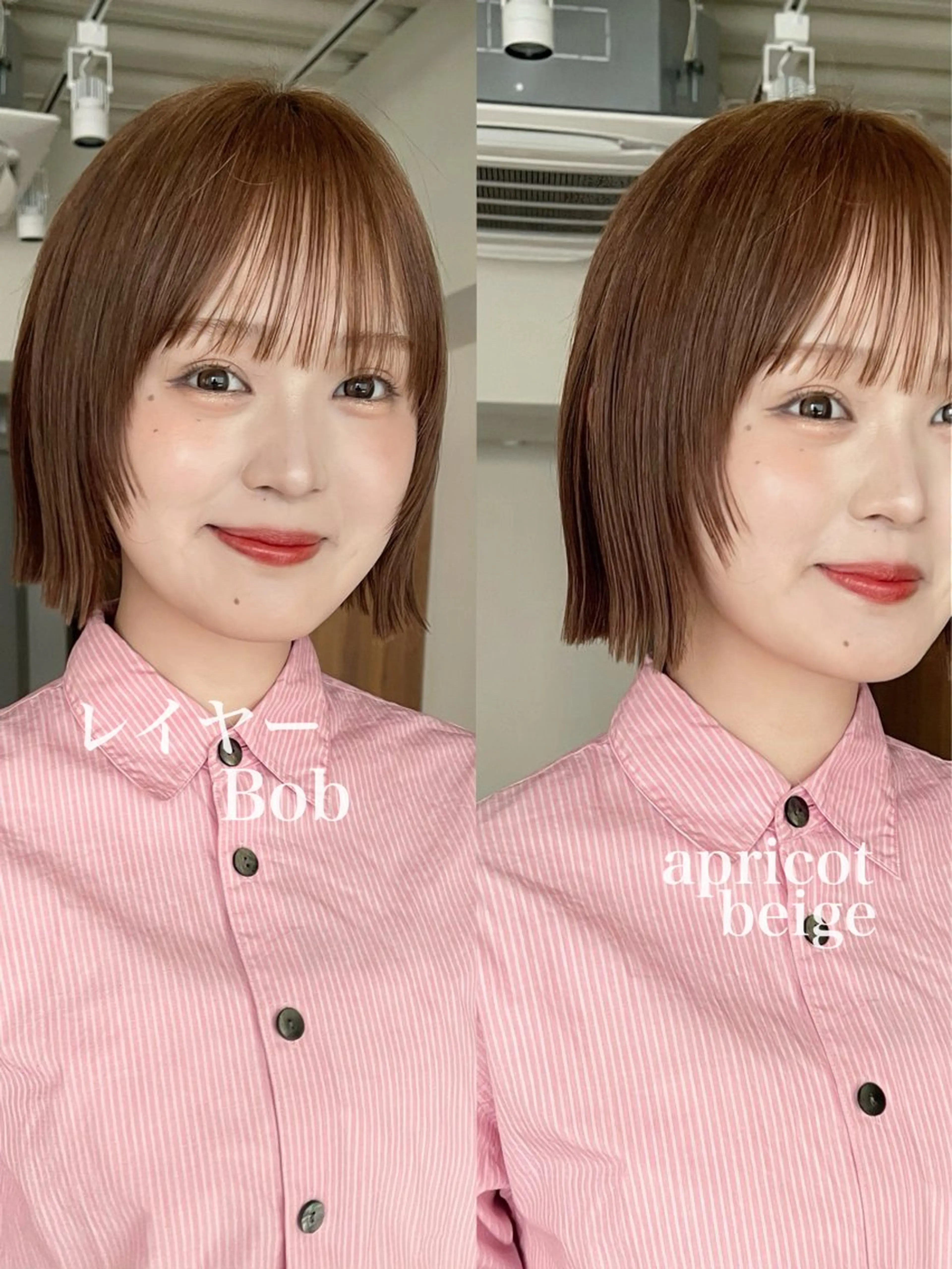 ショート ボブ 顔まわりレイヤー レイヤーカット カット ヘアカラー トリートメント 川本 裕🌿のヘアスタイル