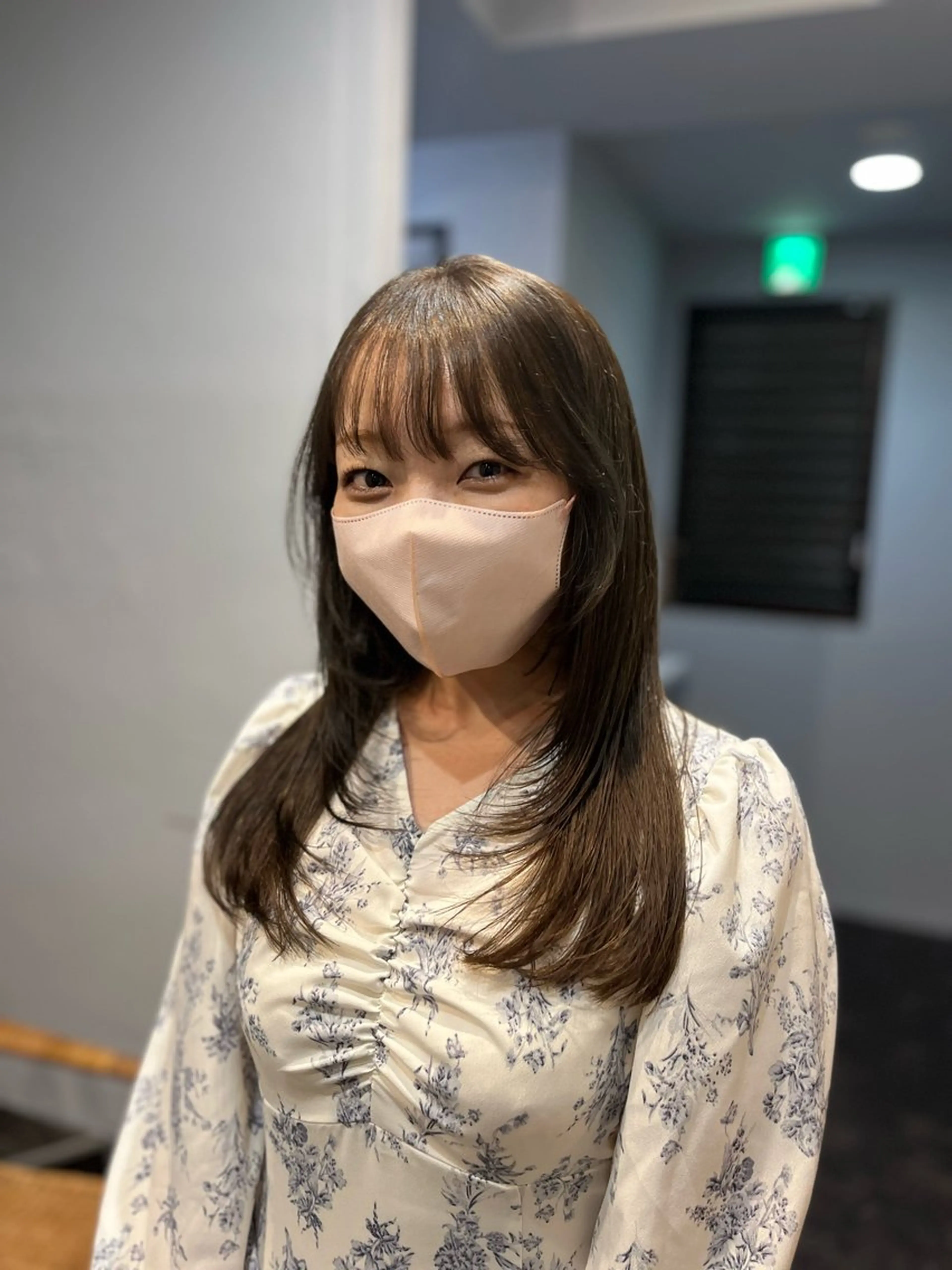 セミロング 韓国ヘア/髪質改善 /艶カラー/sahoのヘアスタイル