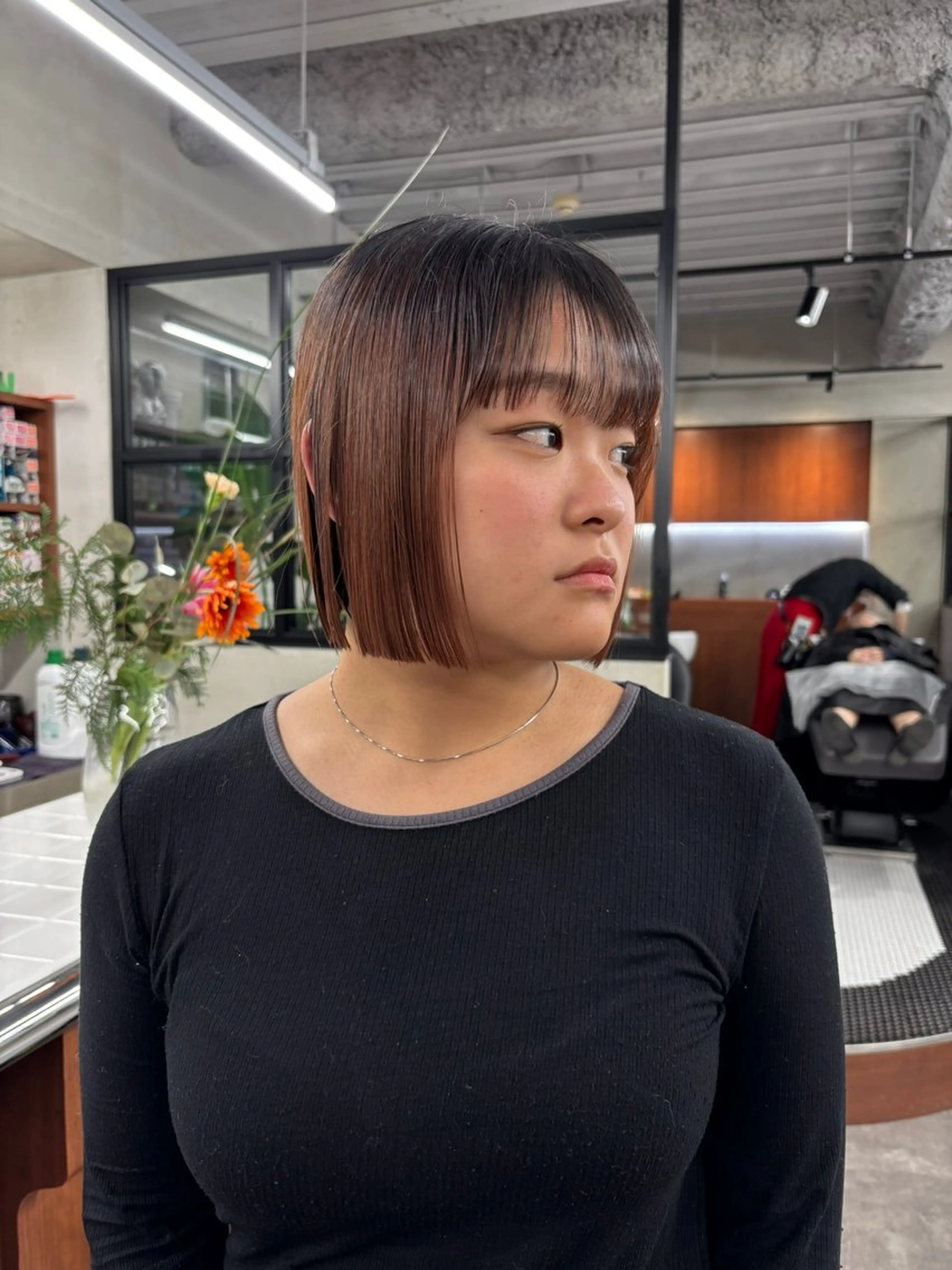 ミディアム 似合わせカット/ ハイトーン/aoiのヘアスタイル