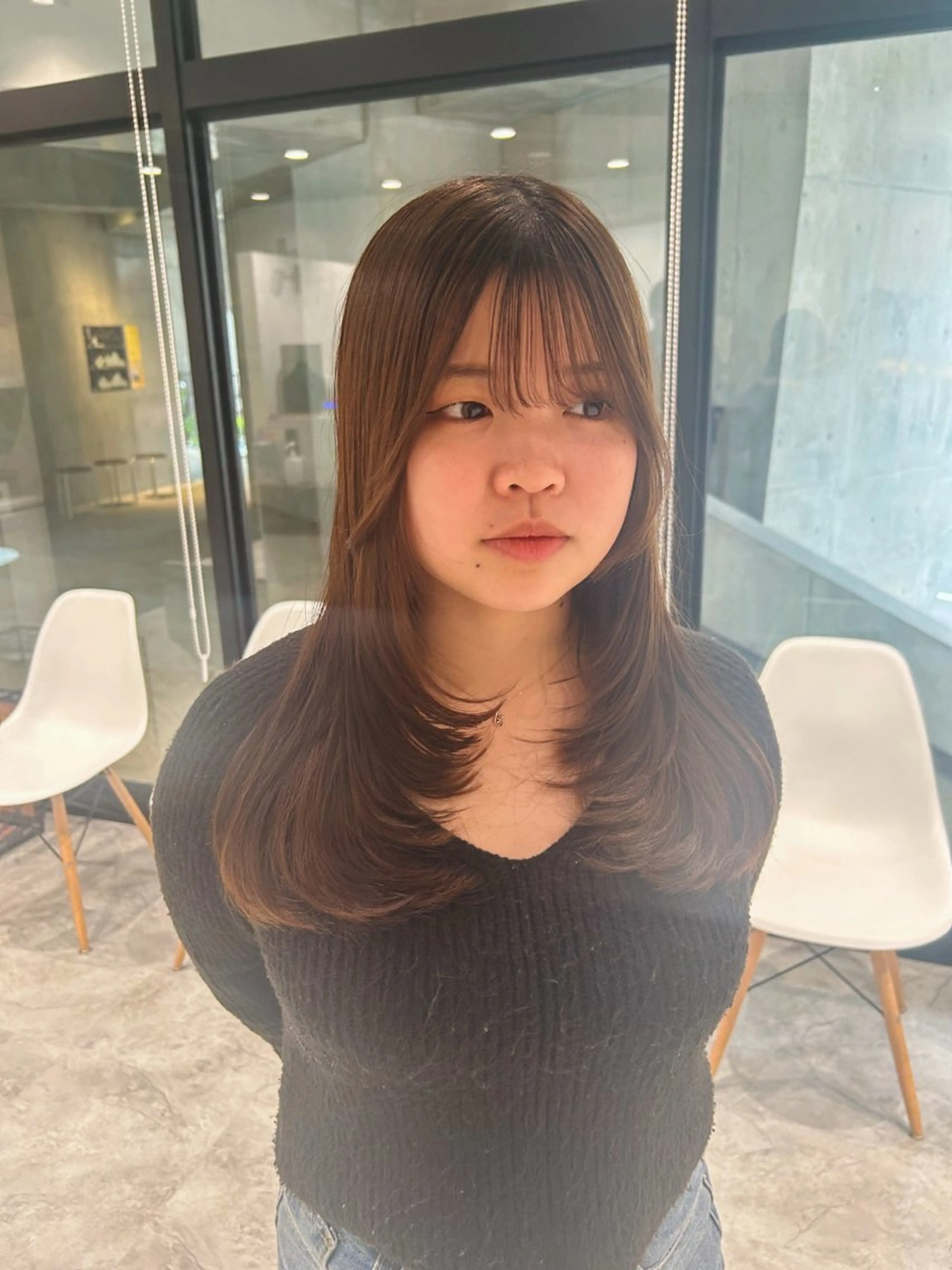 ロング 🫧透明感イルミナ カラー🫧三浦菜々子のヘアスタイル