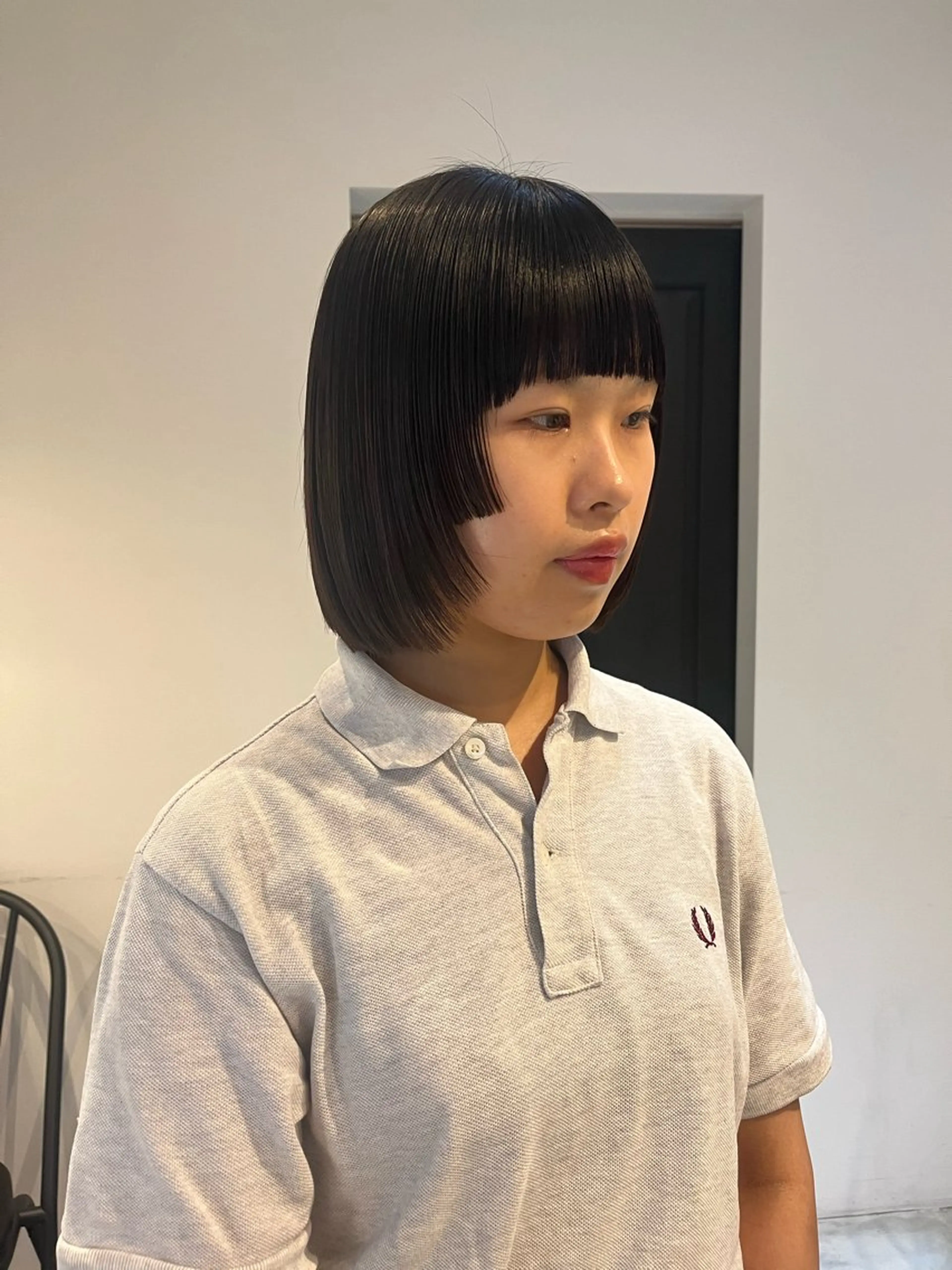 ショート 顔まわりレイヤー レイヤーカット ALLYS 渋谷店所属・最高級の艶のある カラーmei🎨のヘアスタイル