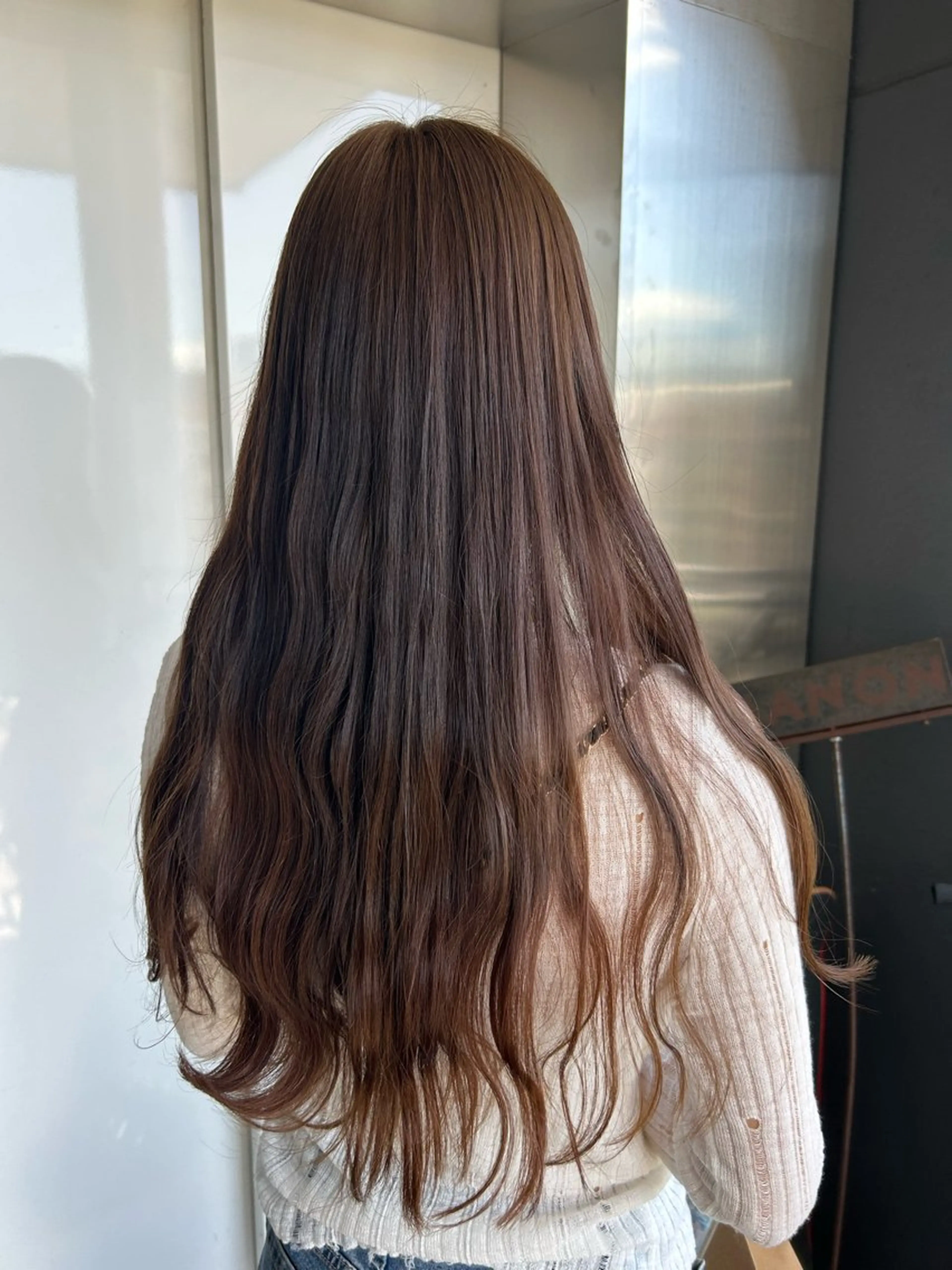 ロング カラー 透明感カラー ヘアカラー トリートメント 滝本 和叶のヘアスタイル