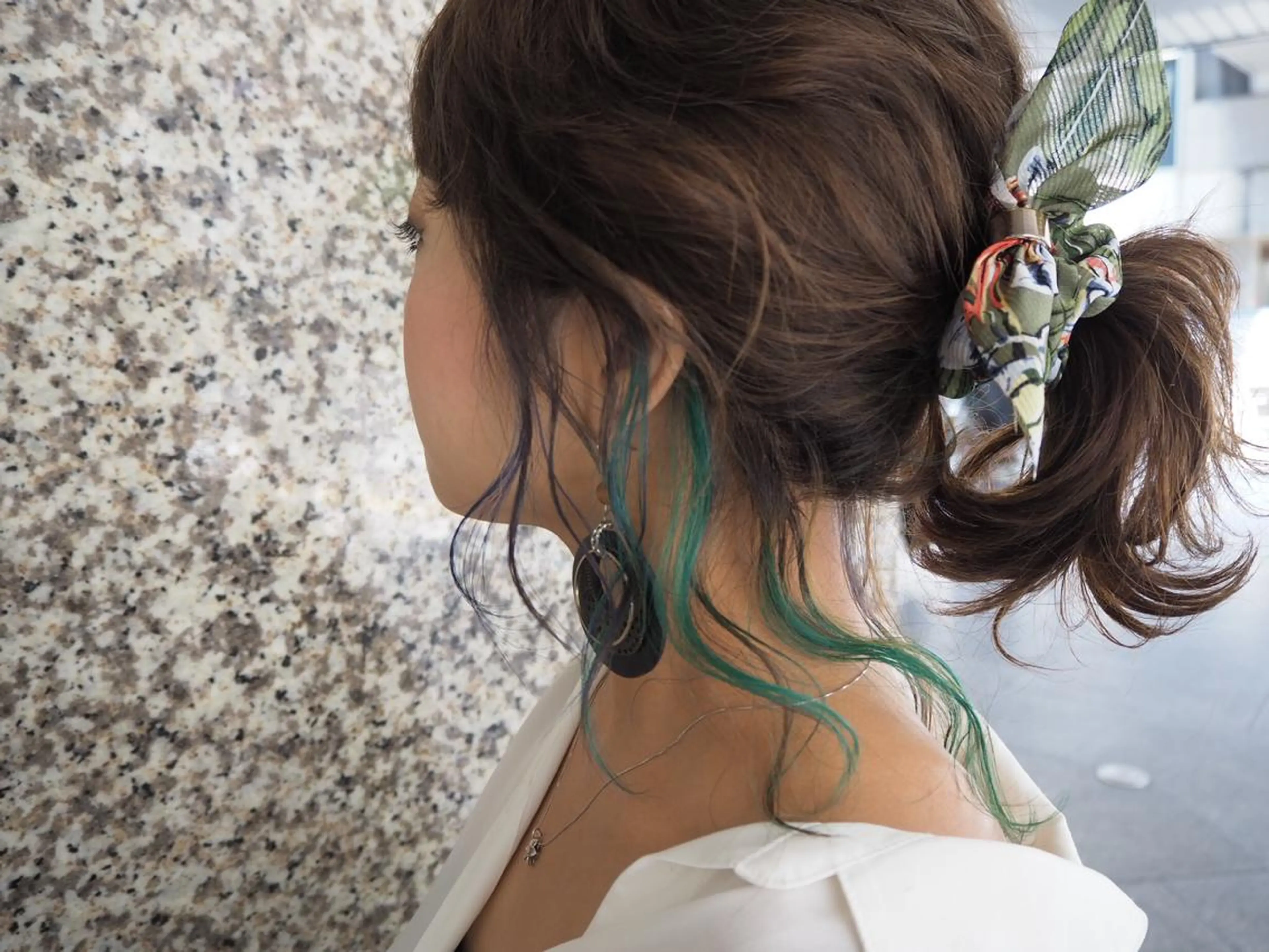 ミディアム カラー カット ヘアカラー トリートメント 菅村 勇亮のヘアスタイル