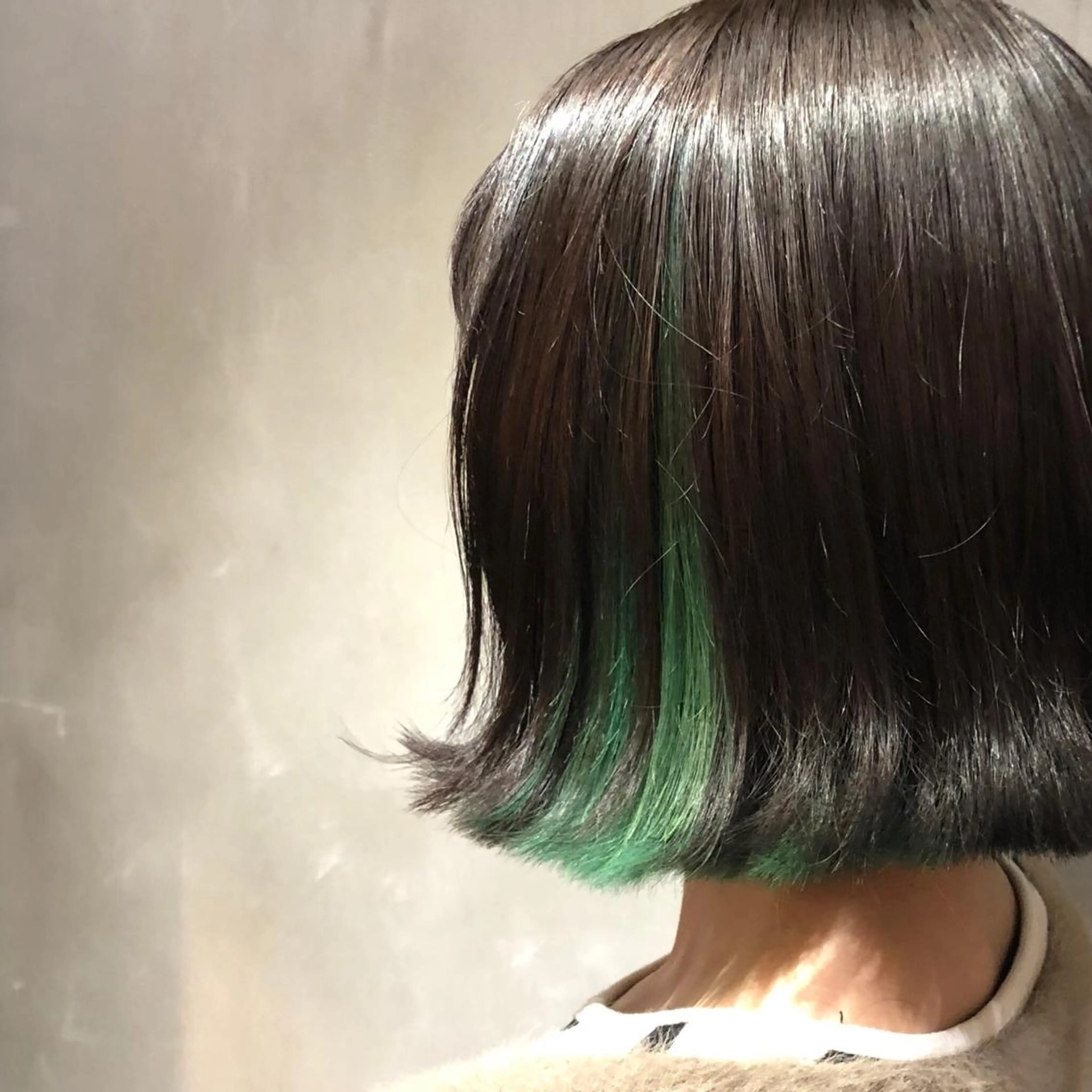 ショート カラー エメラルドグリーン インナーカラー ヘアカラー lasPAVILION-ラスパビリオン-所属・las PAVILIONのヘアスタイル