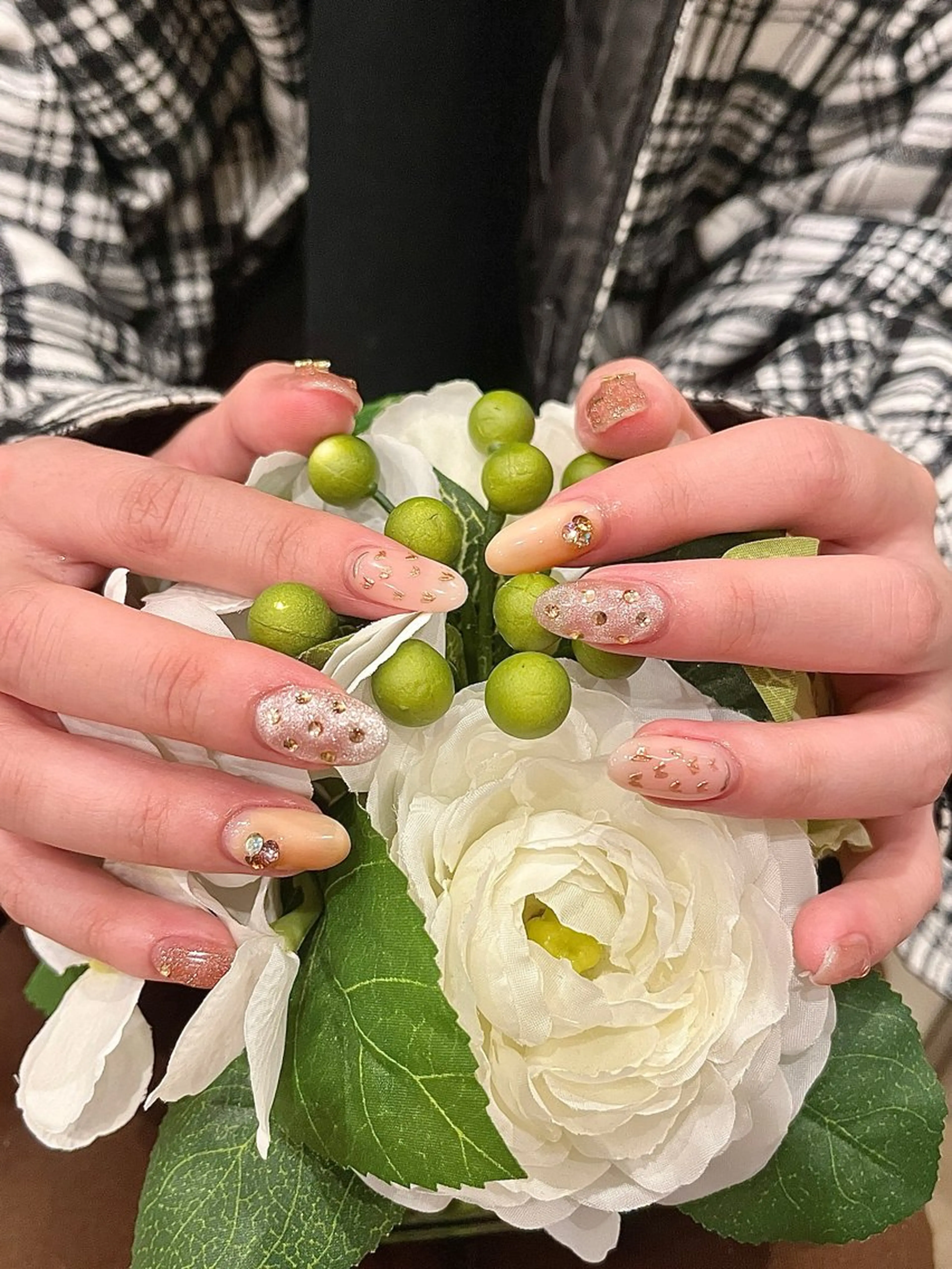 ネイル ピンク 冬ネイル H&Bsalon カイのネイルデザイン