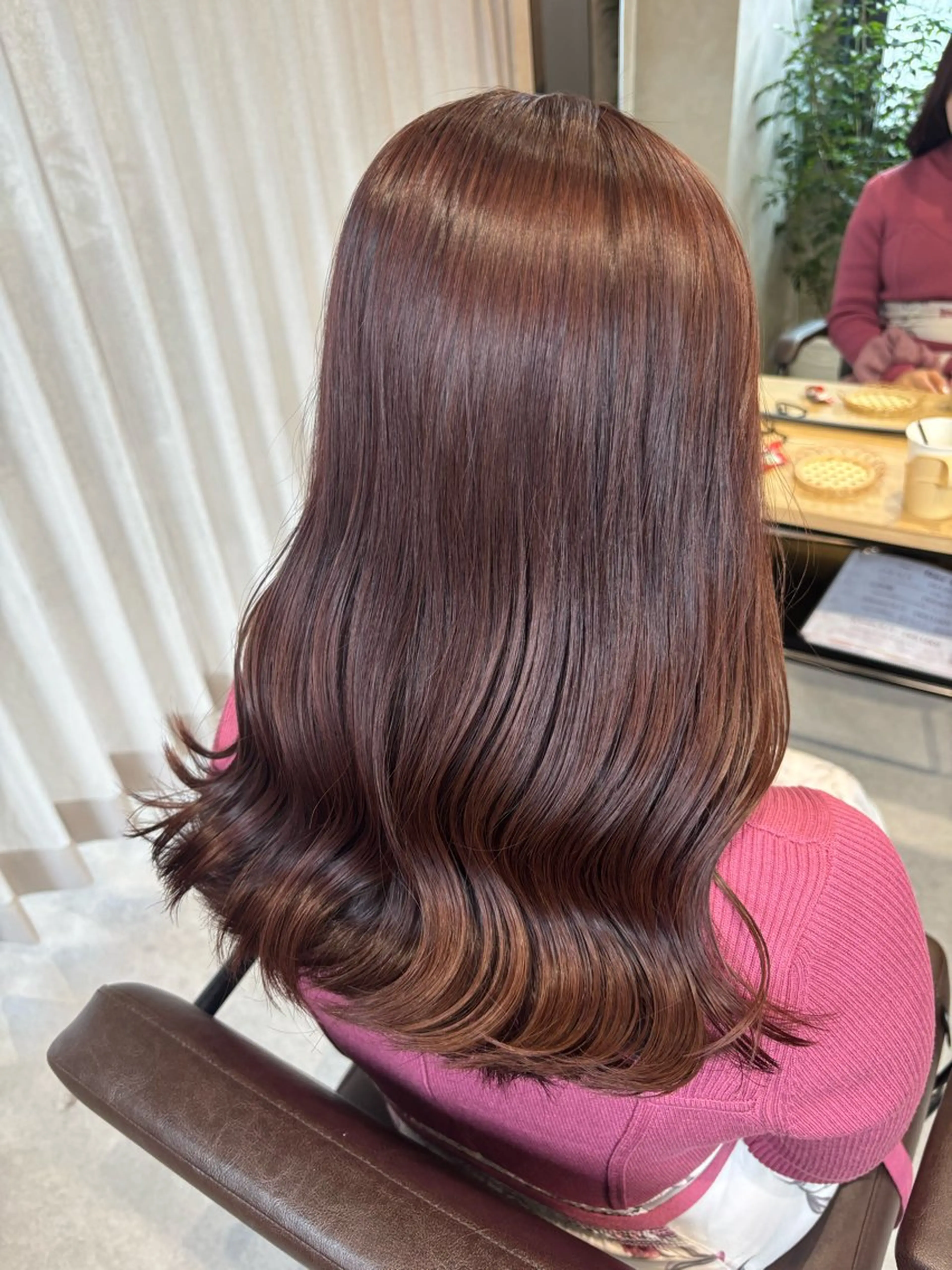 カラー ブラウンカラー ピンクカラー Sakura / Fier umedaのヘアスタイル