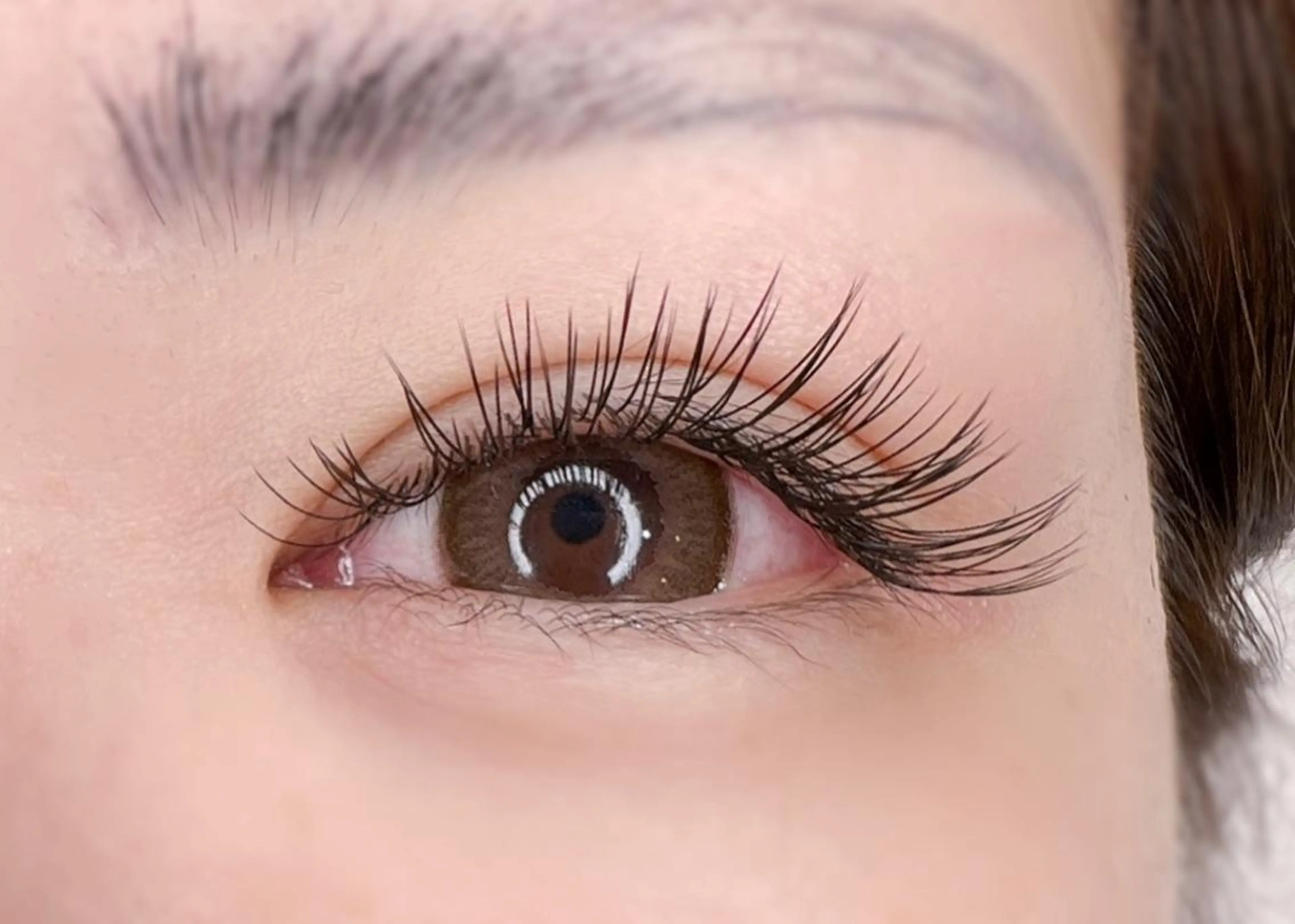 マツエク・マツパ フラットラッシュ Jカール マツエク LASHIQ南堀江 奥優美のマツエク・マツパデザイン