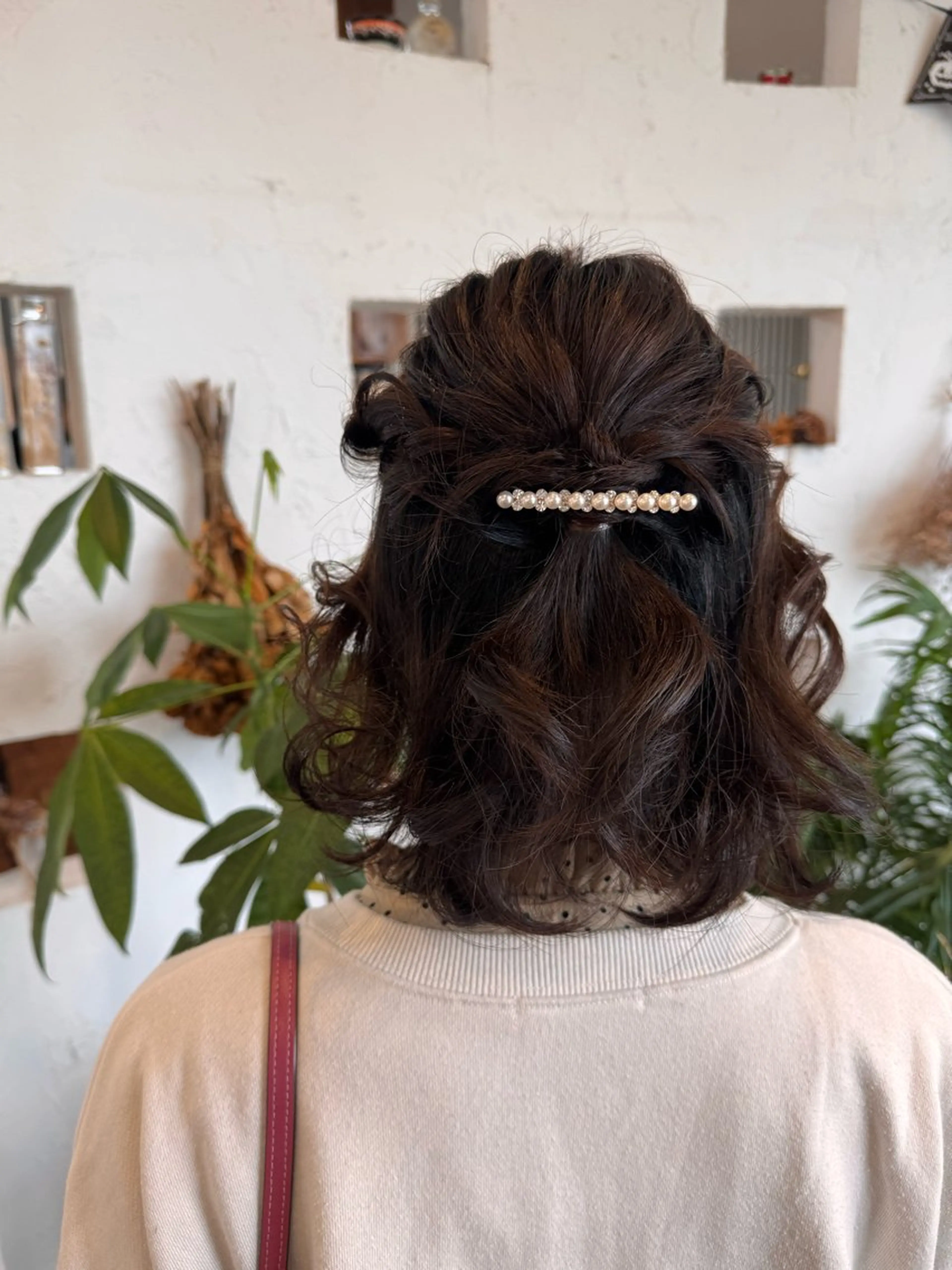 ヘアアレンジ ハーフアップ 浴衣 ヘアセット 🌸小掛🌸 豊橋外国人風カラーのヘアスタイル