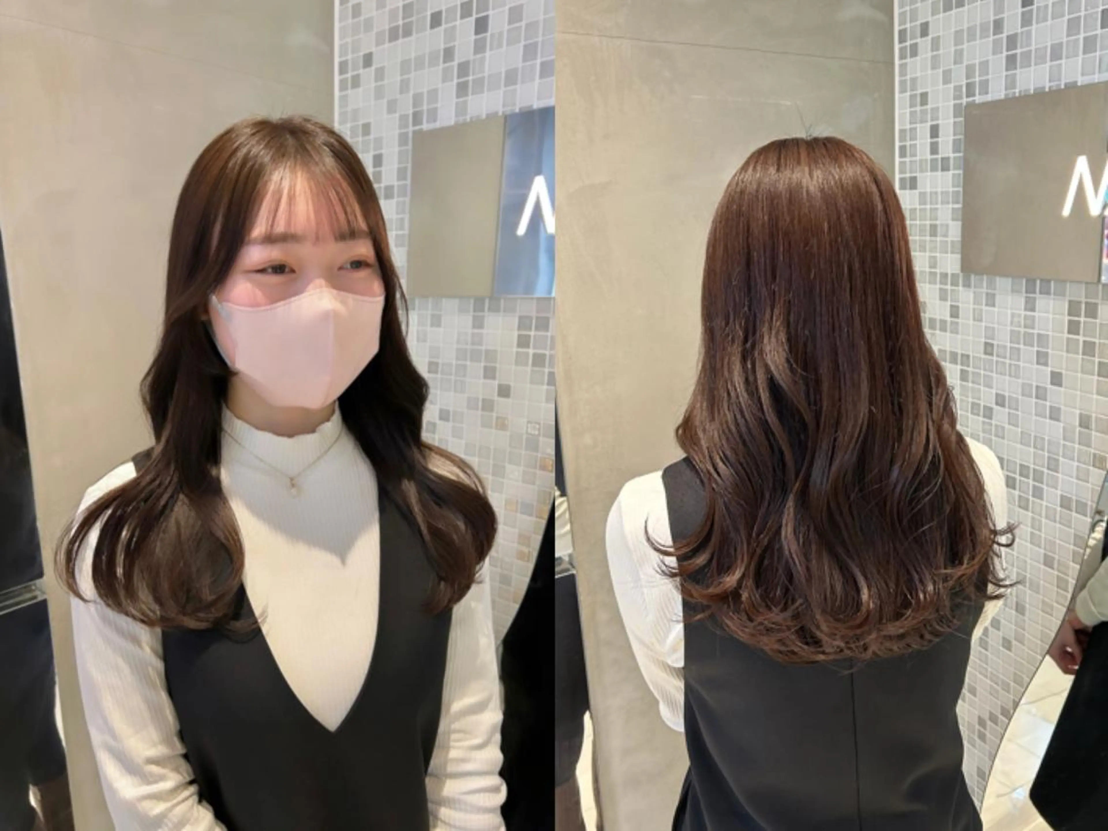 ロング カット ヘアカラー トリートメント くすみカラー🏹🤎 Tsukinaのヘアスタイル