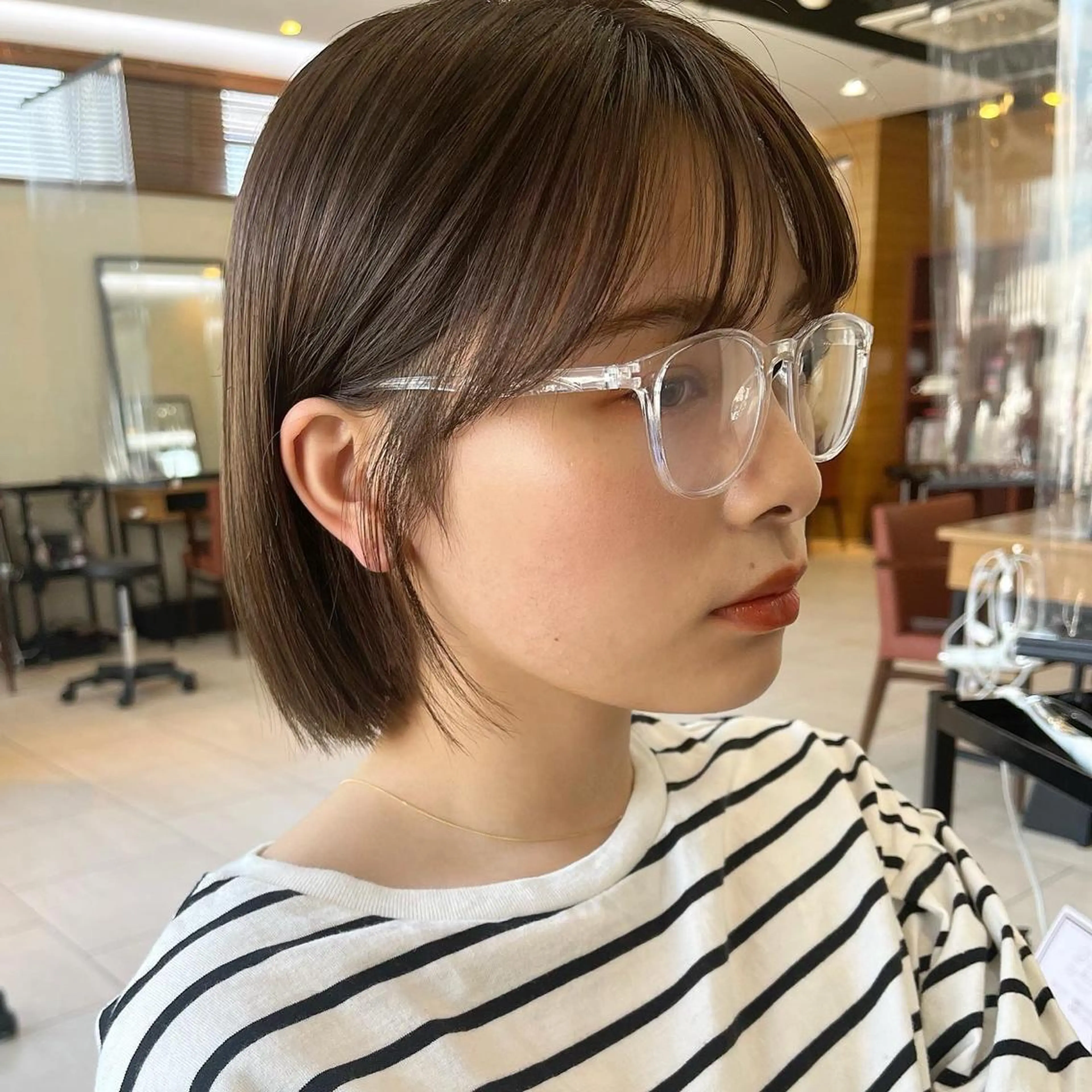 ショート カラー 🌱小顔ヘア/ボブ ミディアム/双葉🌱のヘアスタイル