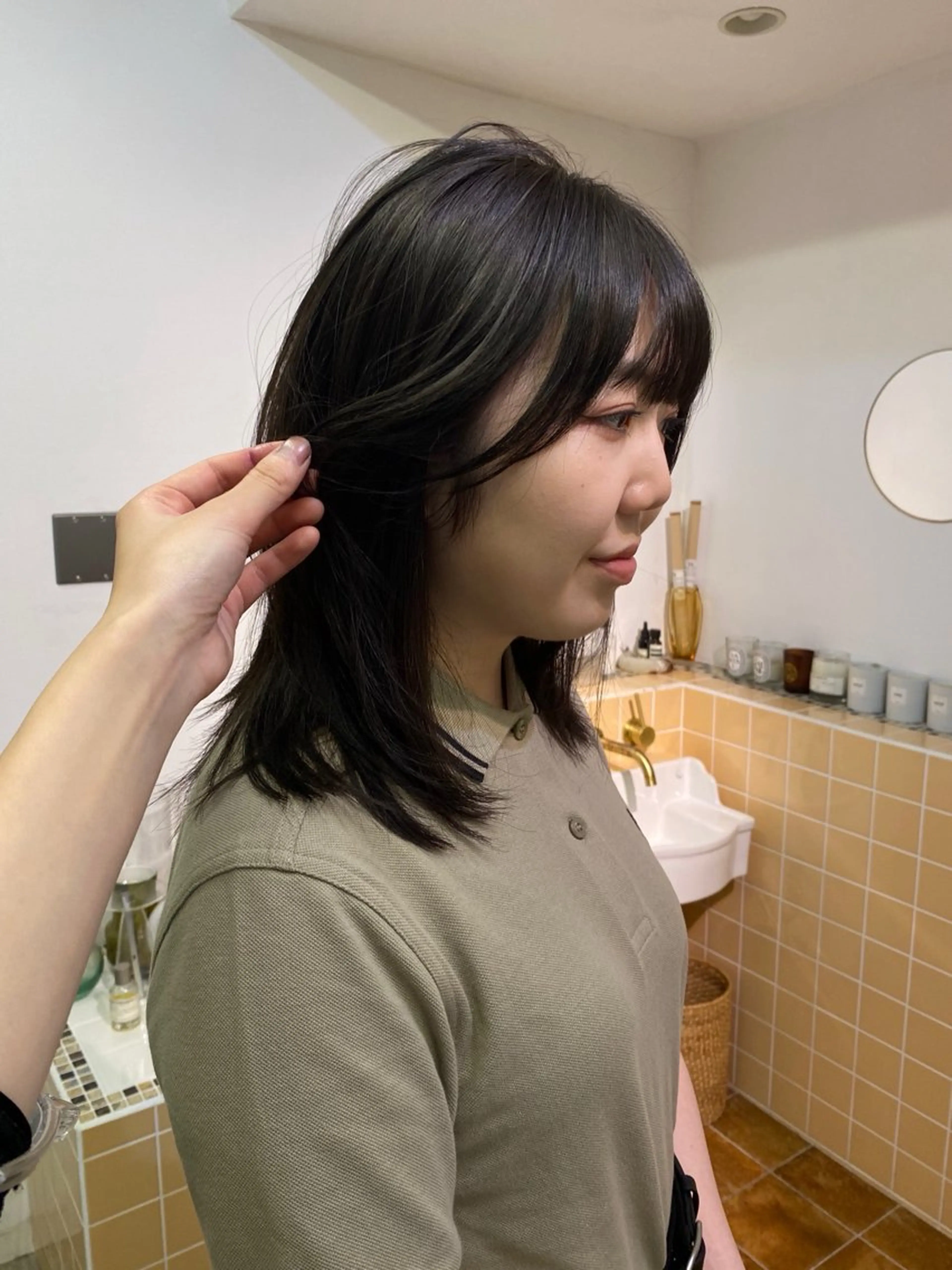 セミロング カラー iroha/ n.w.h🎀のヘアスタイル