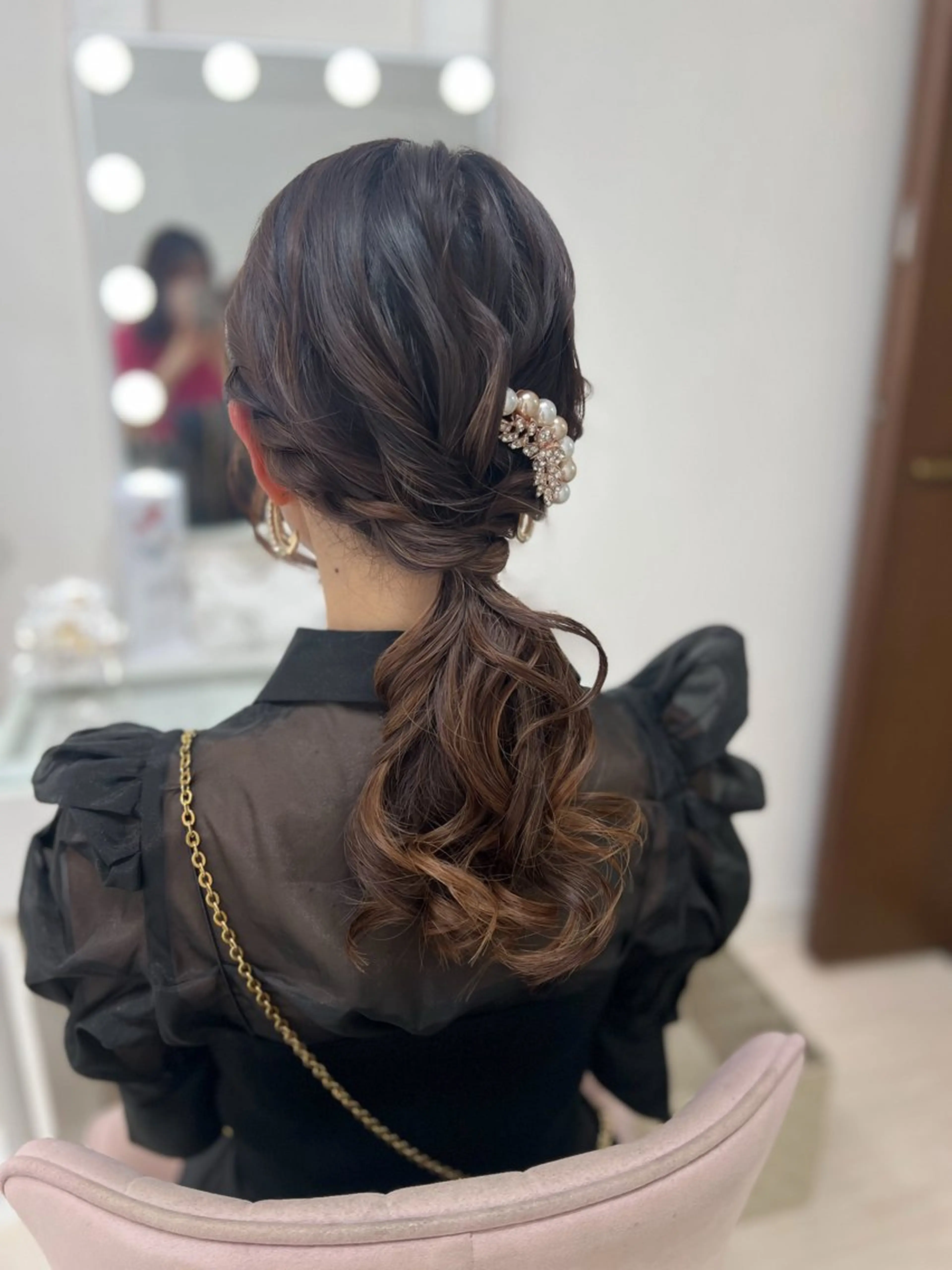 セミロング ヘアセット/金山 佐野 妃都美のヘアスタイル