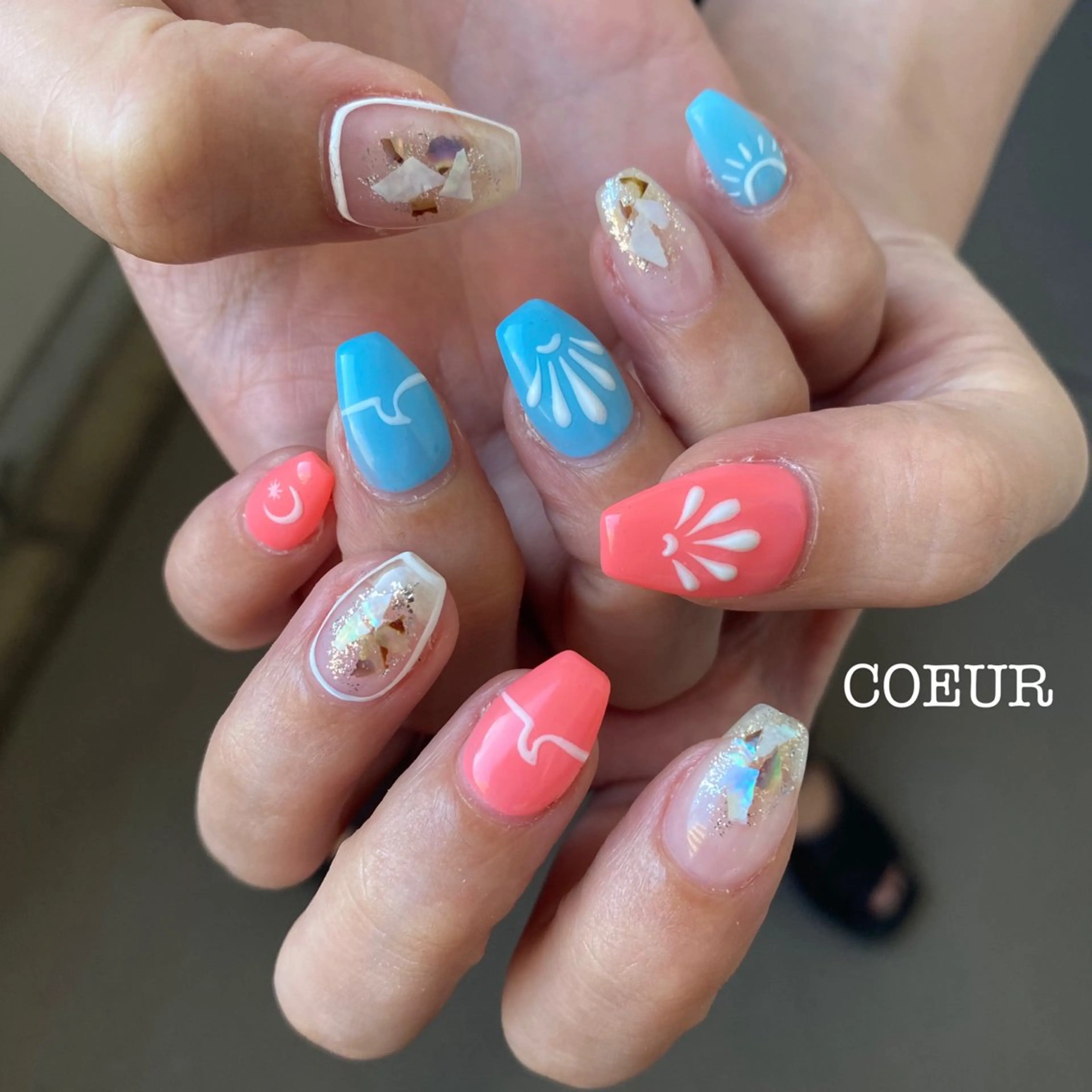 ネイル ハンドネイル COEUR✴︎ yukikaのネイルデザイン