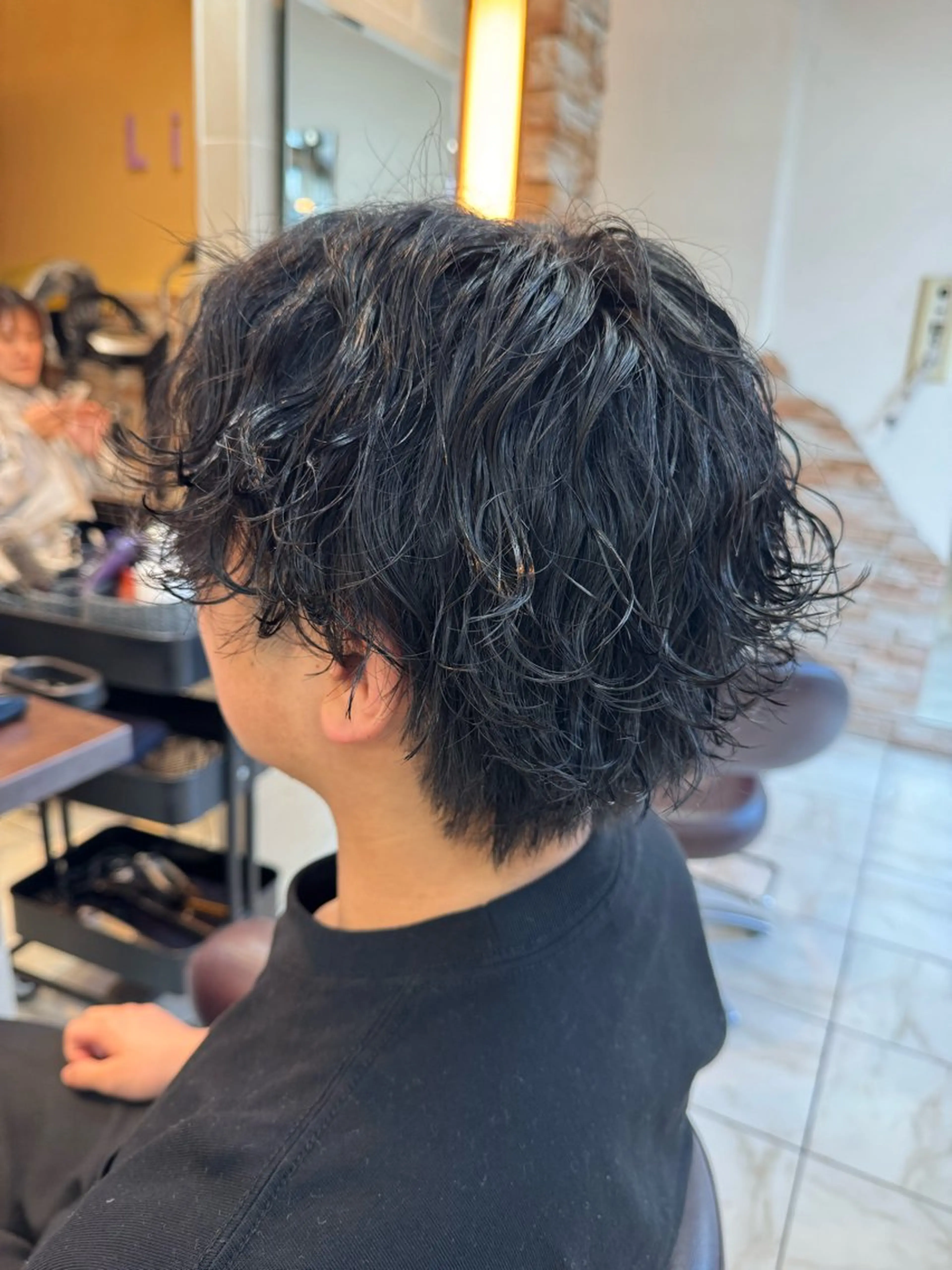 パーマ メンズ カット パーマ ⭐️透明感カラー/ パーマ⭐️宮野翔のヘアスタイル