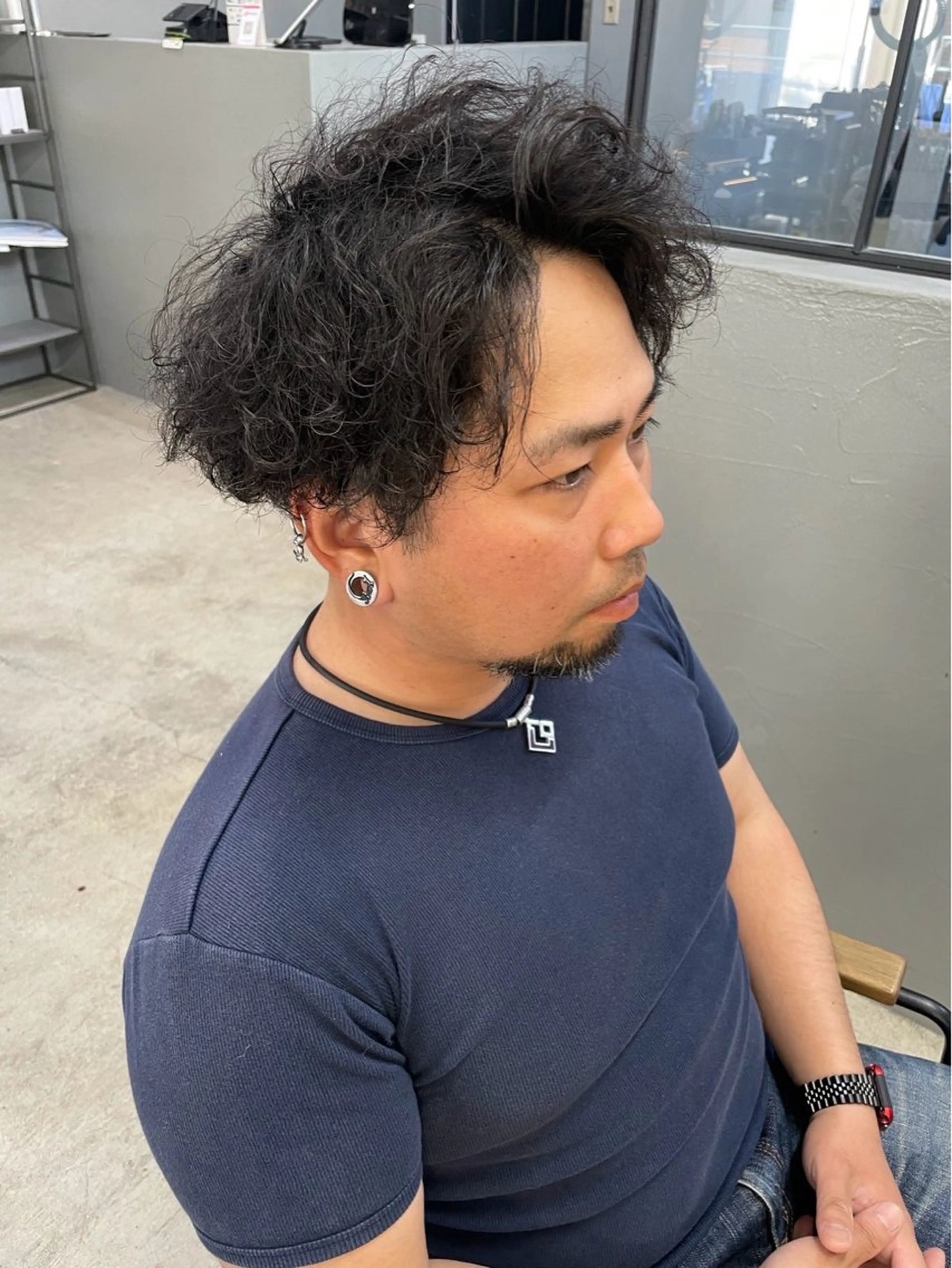 ショート パーマ メンズ カット パーマ メンズ専門サロン wokeのヘアスタイル