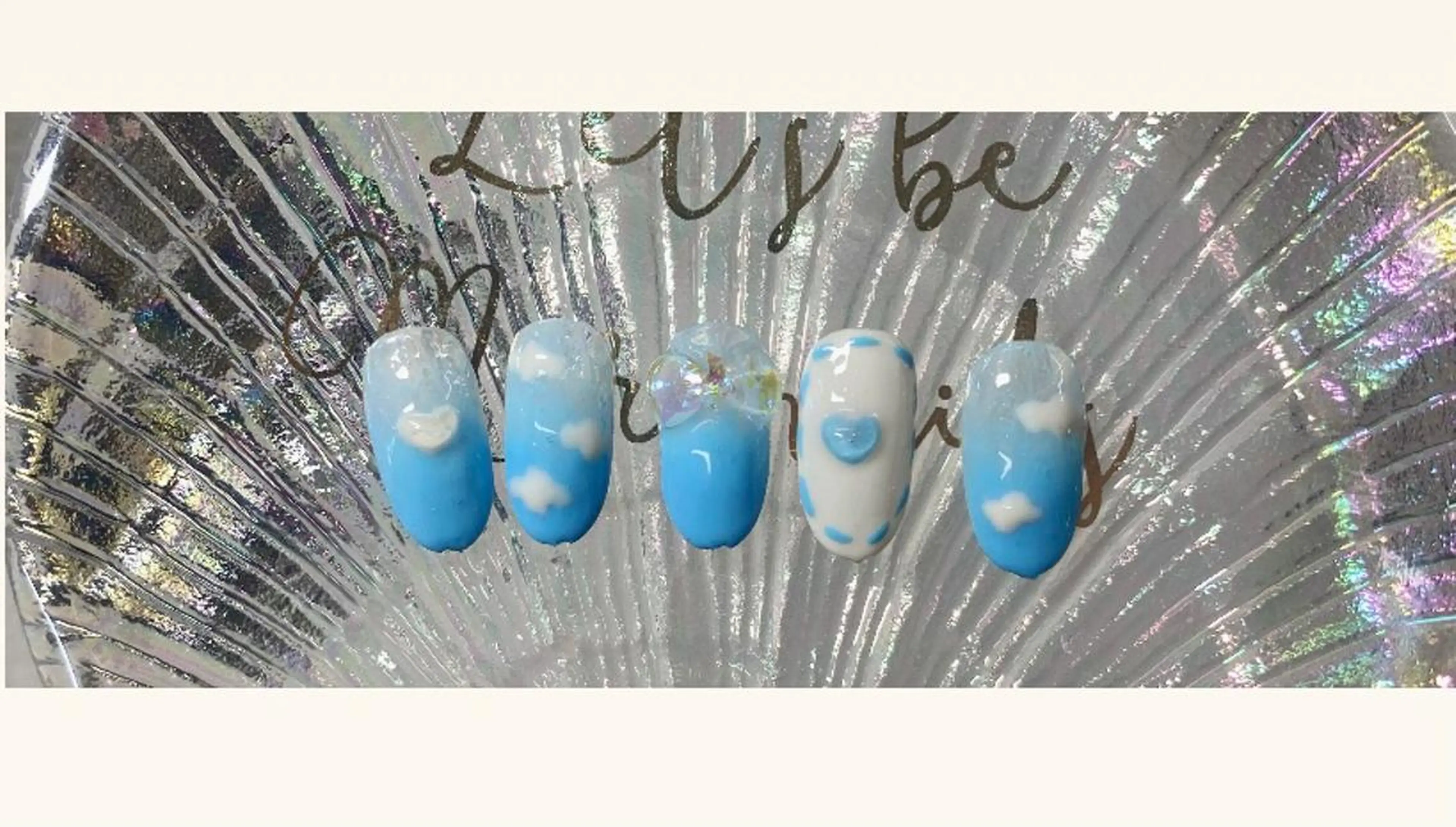 ネイル ハンドネイル I-nailロング /ワンホン/キラキラのネイルデザイン