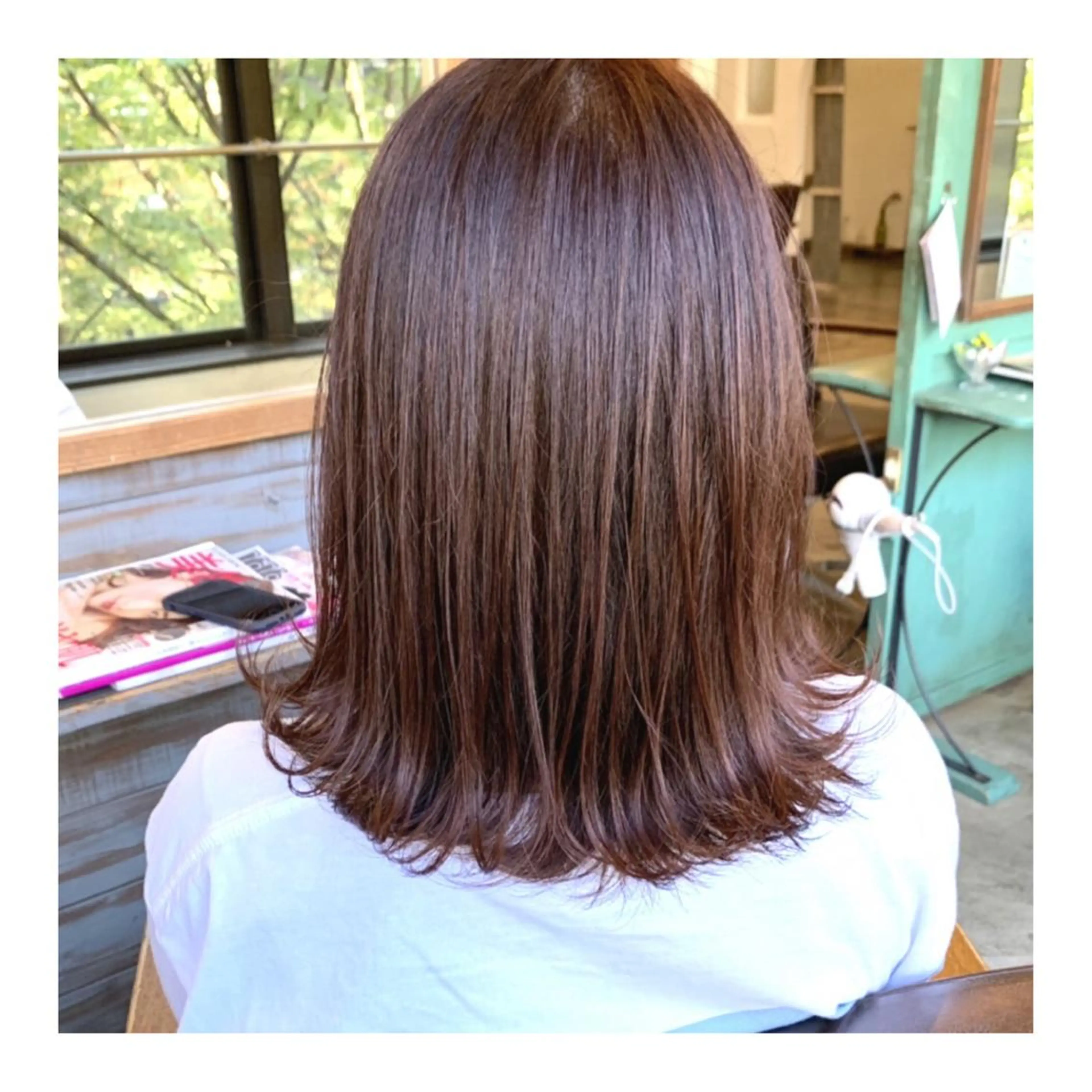 ミディアム カラー ヘアアレンジ カット ヘアカラー トリートメント merci.所属・🌻あいり merci.🌻のヘアスタイル