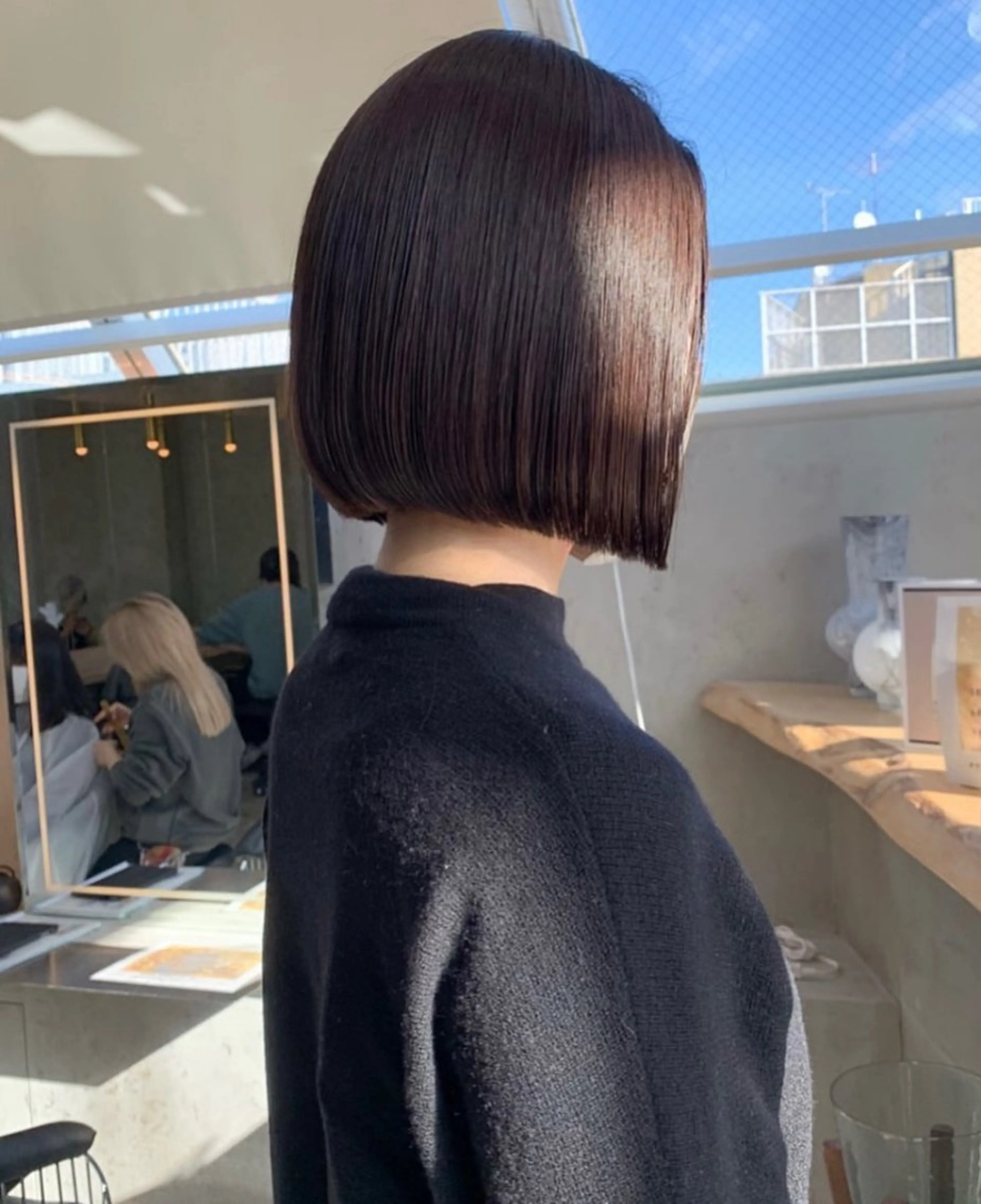 ミディアム カット トリートメント 💖ボブ/髪質改善 顔周りレイヤー/ユイのヘアスタイル