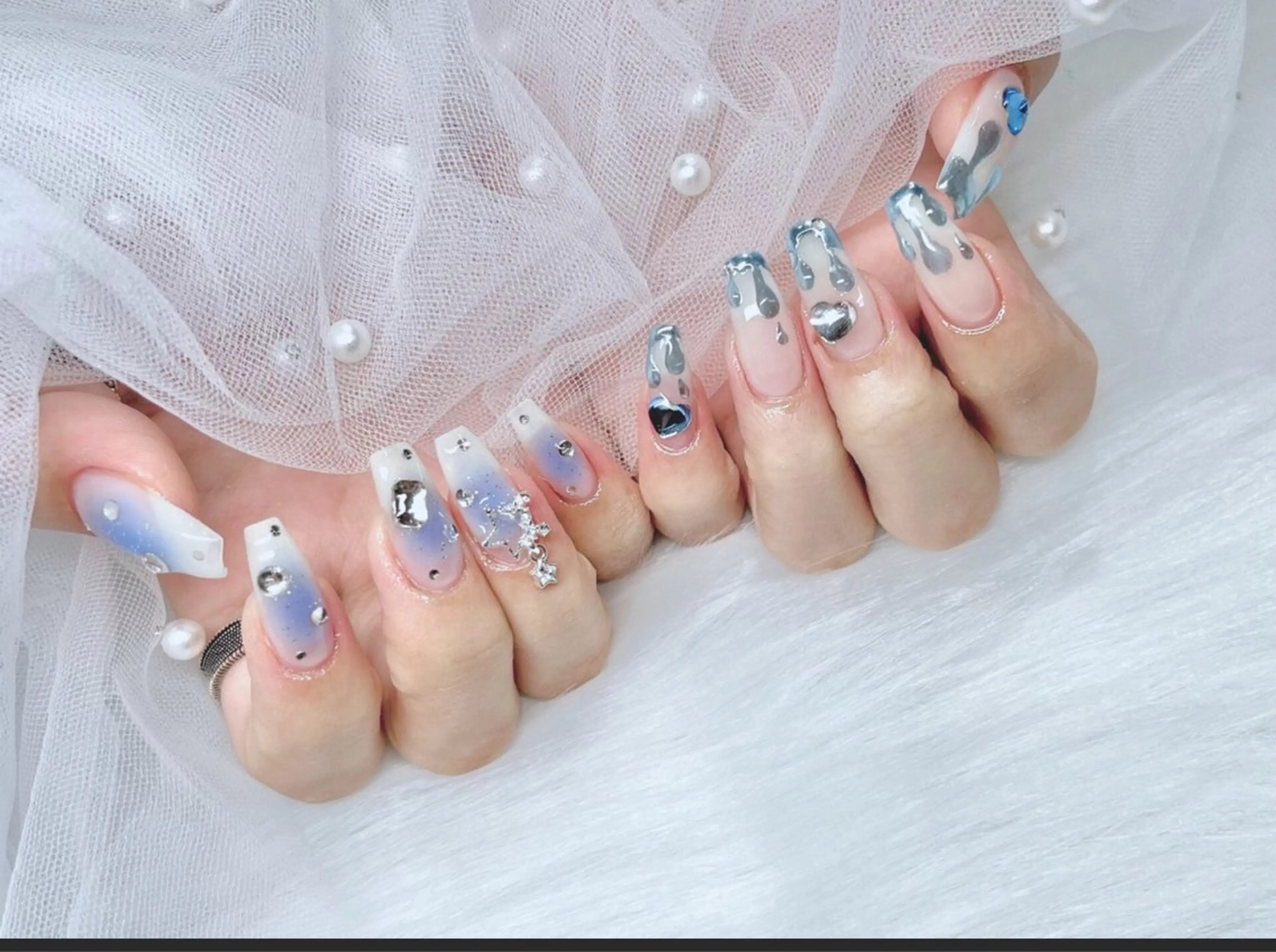 ネイル ETERNA Nail 銀座店【パラジェル/フィルイン/チップ長さだし/マグネット/ニュアンス】所属・ア カリのネイルデザイン