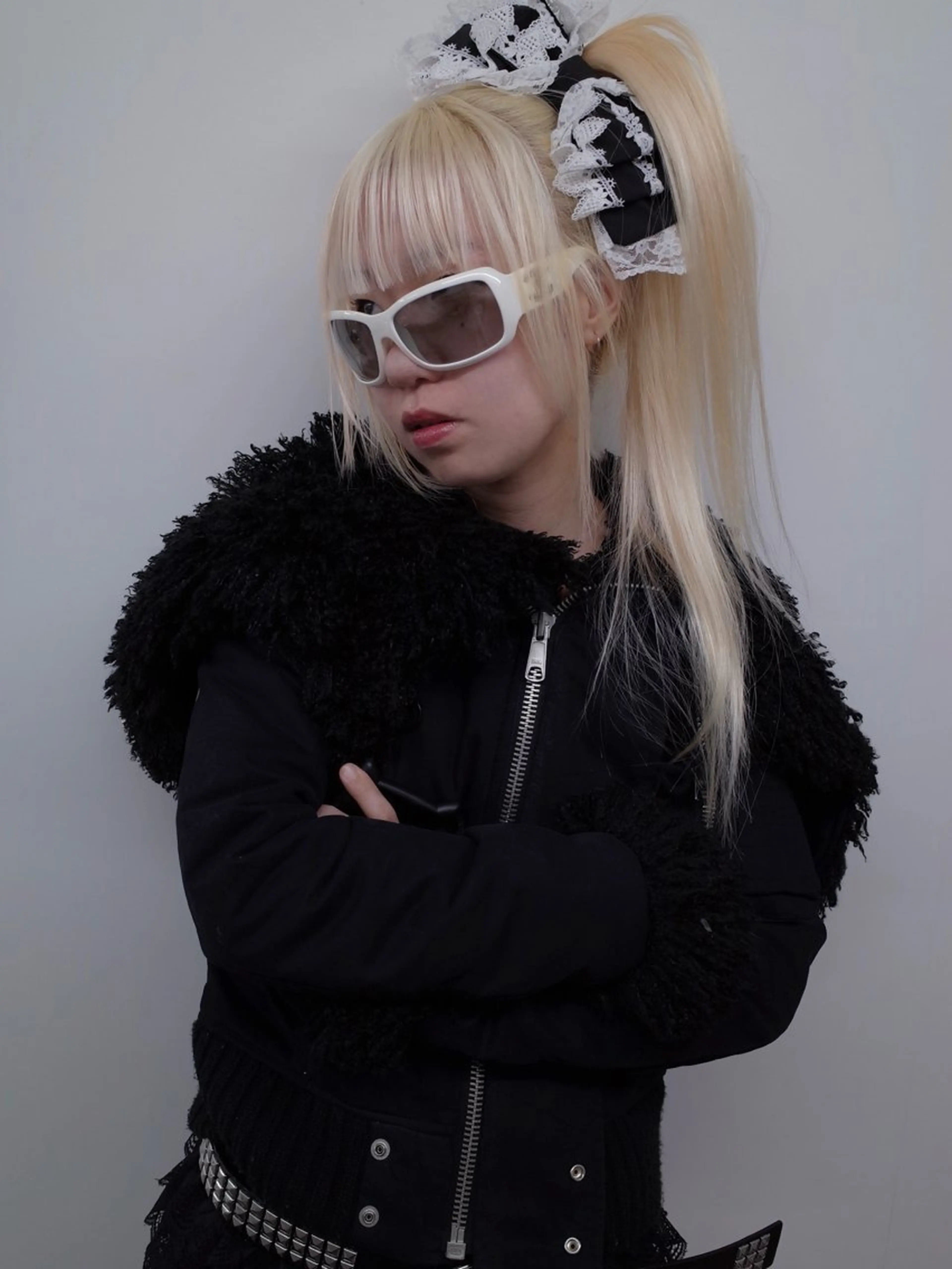 ロング カラー 抜きっぱなしブロンド IDE AYANEのヘアスタイル