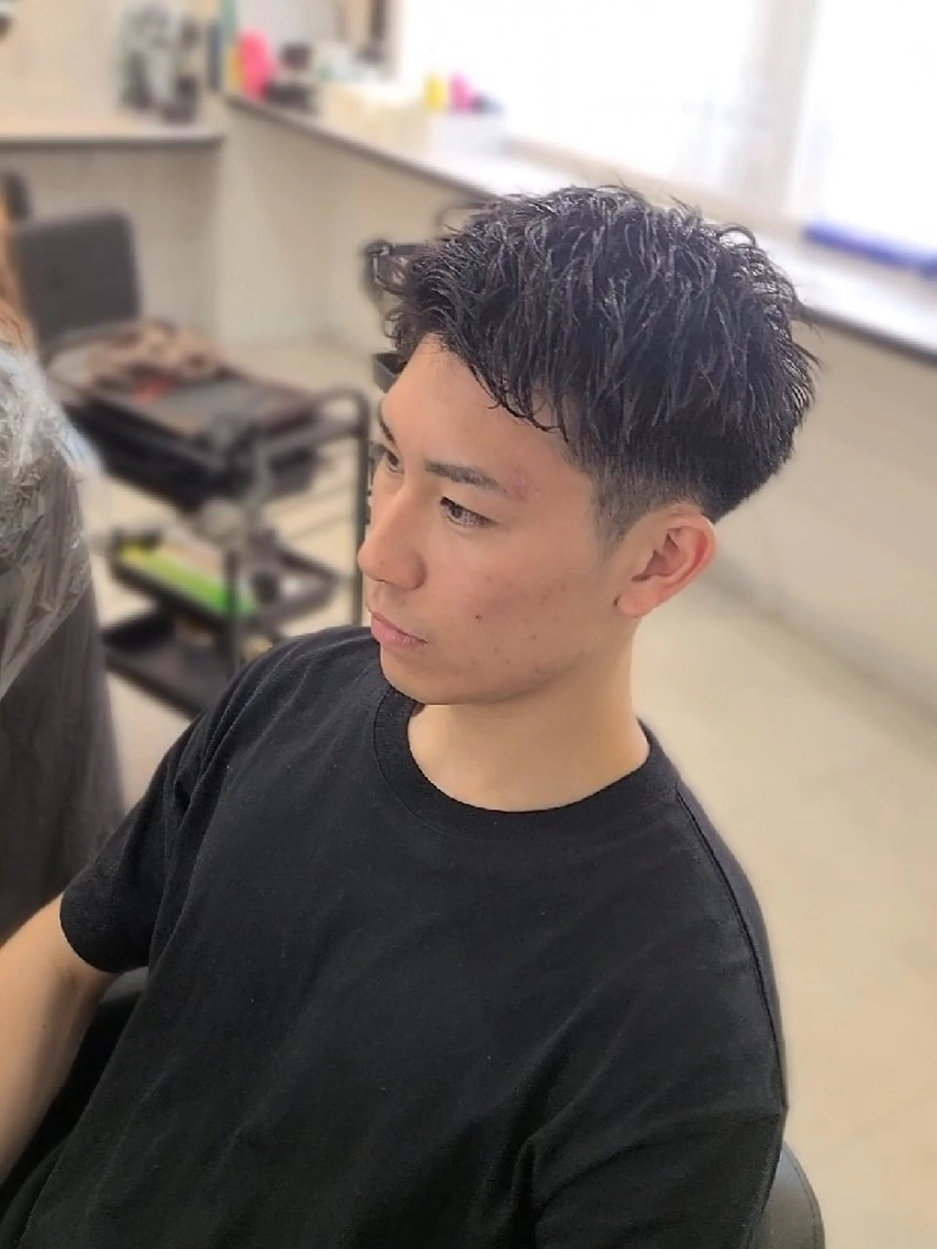メンズ スパイキーショート カット ヘアセット Lapis 名古屋駅前店所属・LEN名古屋/パーマ 海外ヘア/メンズ特化のヘアスタイル