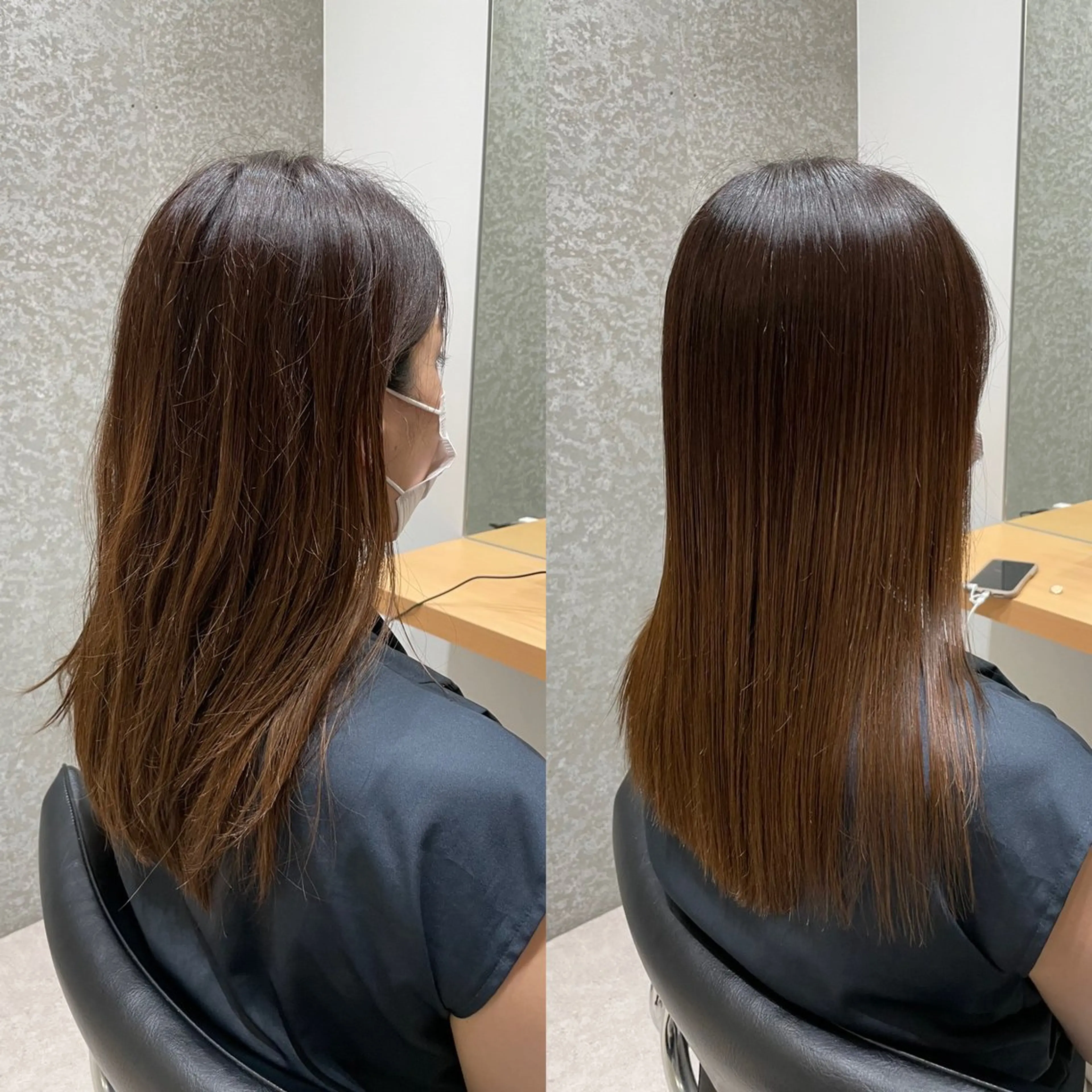 セミロング 髪質改善 トリートメント 酸熱トリートメント 髪質改善ヘアケア 艶髪特化/上田のヘアスタイル