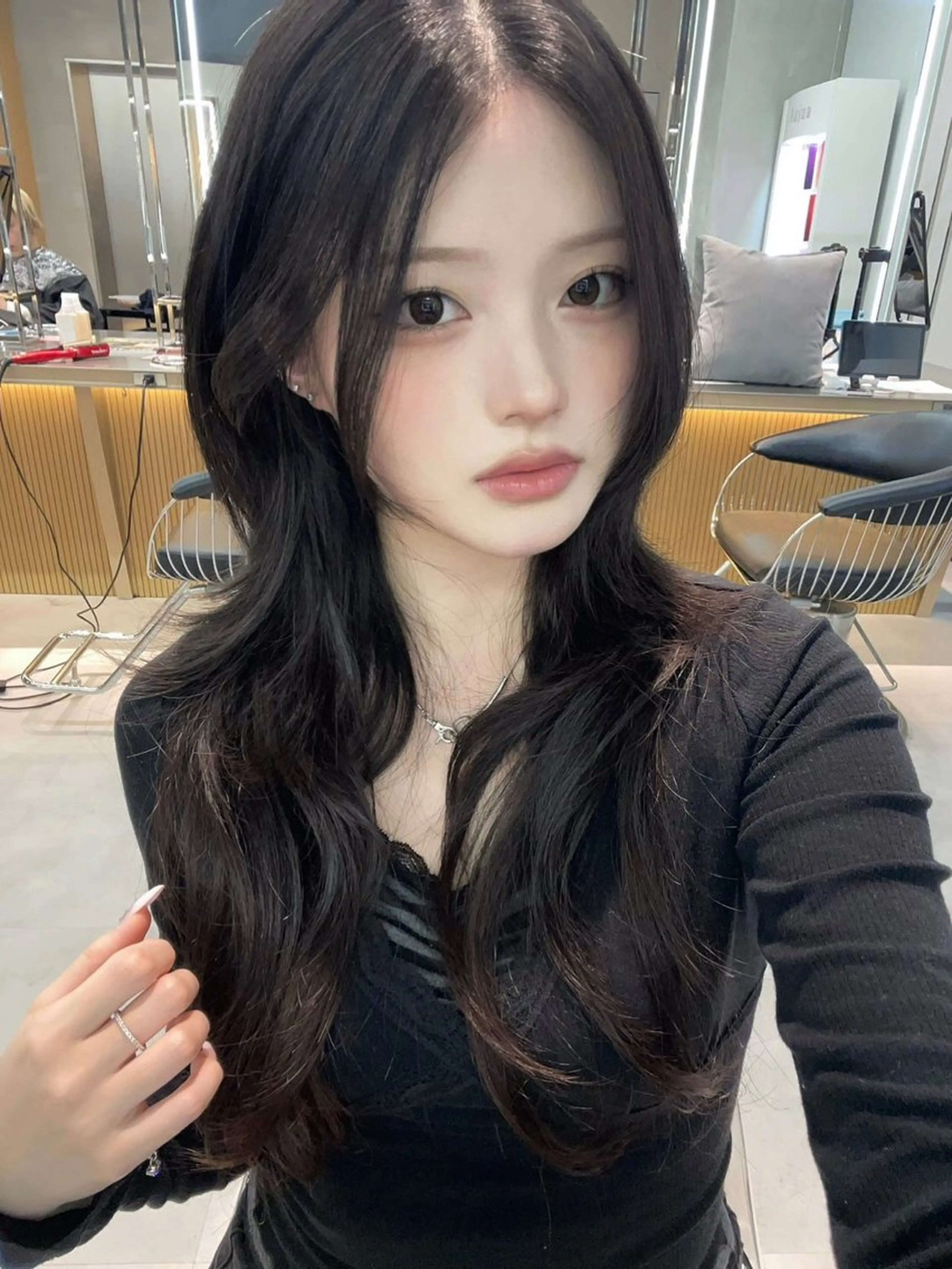 ロング カット トリートメント ヘッドスパ ヘアセット 韓国ヘア/レイヤー Londエレンのヘアスタイル