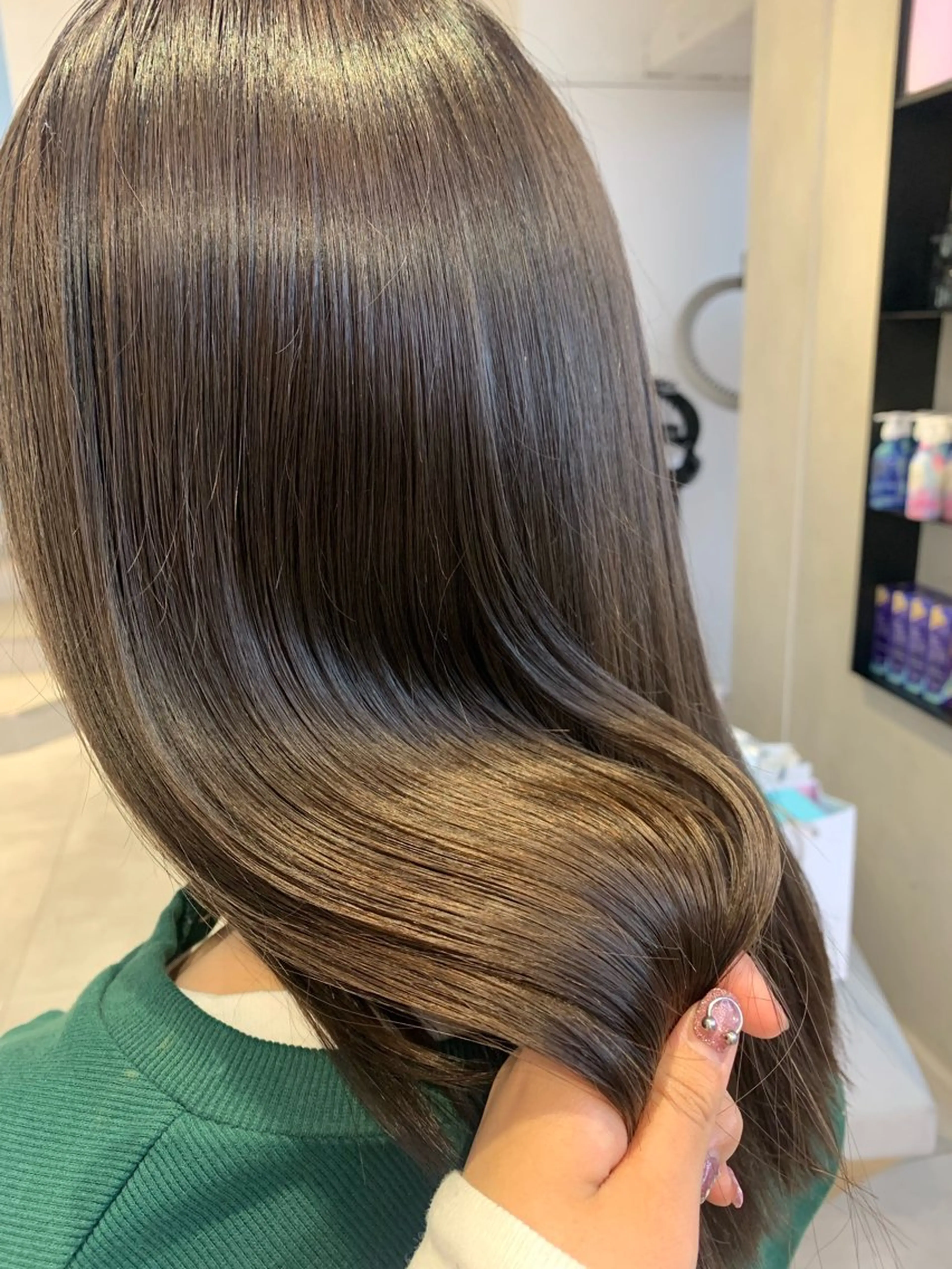 セミロング パーマ 酸性ストレート ストレートパーマ 縮毛矯正 トリートメント Kureha/ネイル トレンドヘアのヘアスタイル