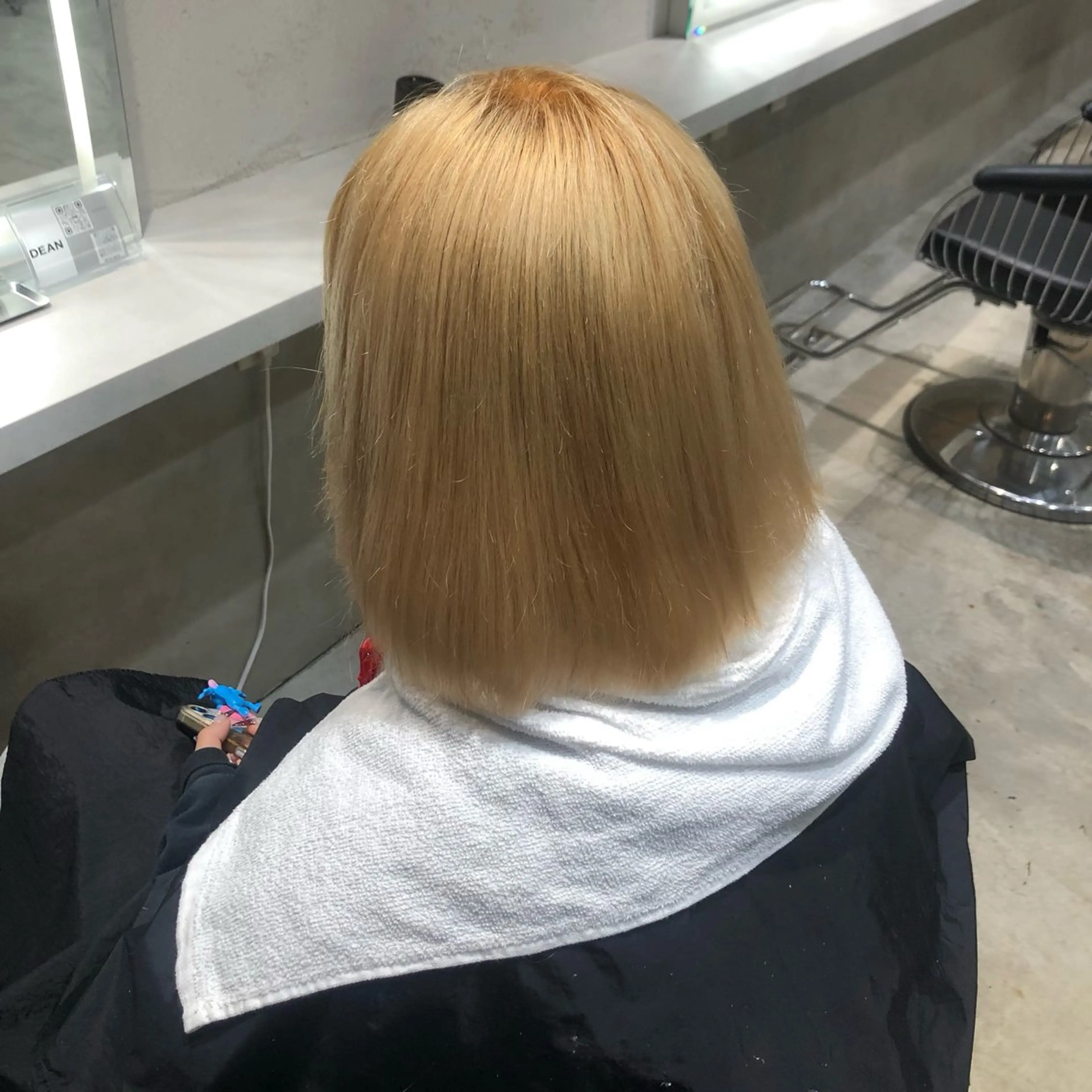 カラー ブリーチ ハイトーンカラー カット ヘアカラー トリートメント 名古屋/落ちる黒 黒染め落としのヘアスタイル