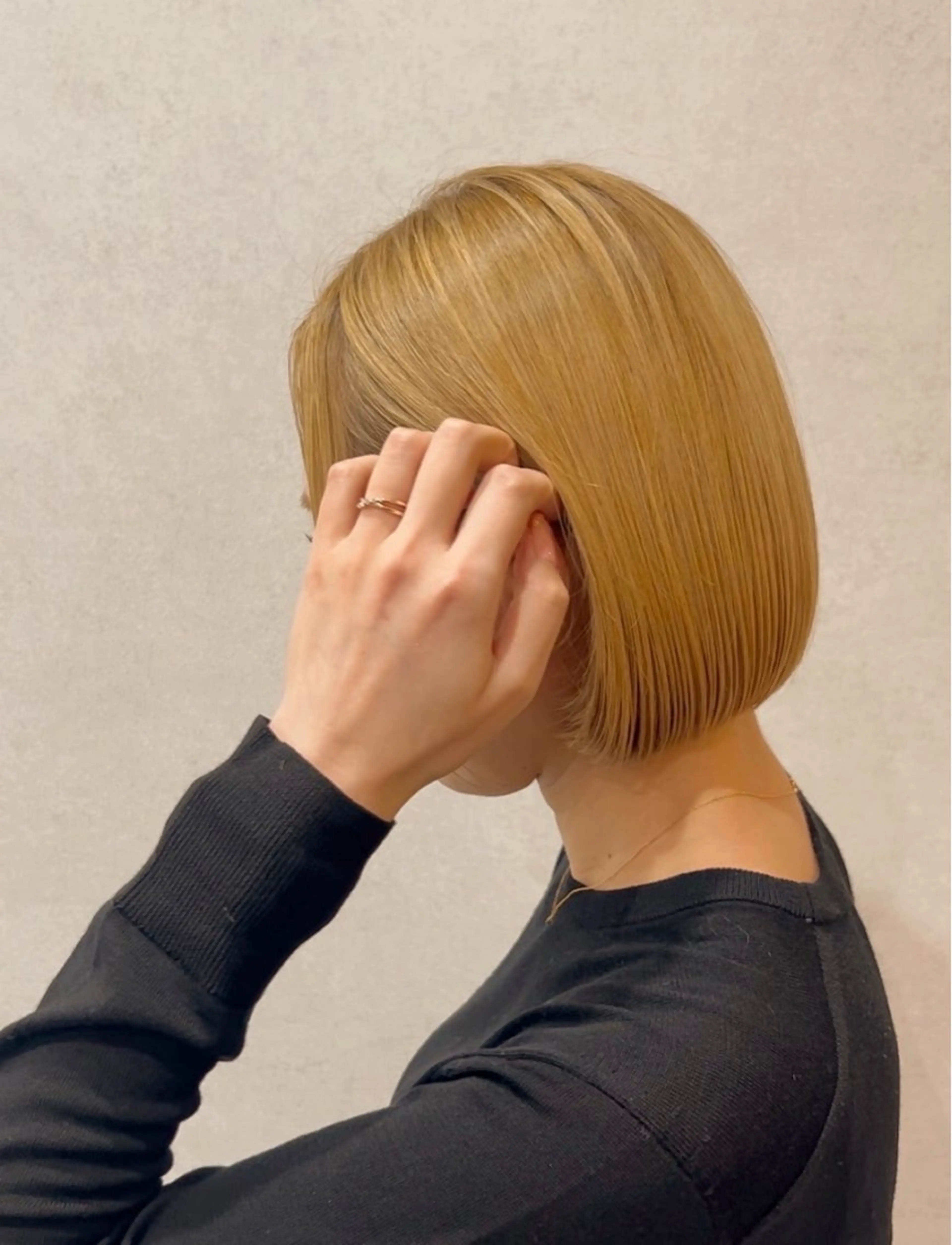 ミディアム ボブ 柔らかい縮毛矯正/ ボブ/北林のヘアスタイル