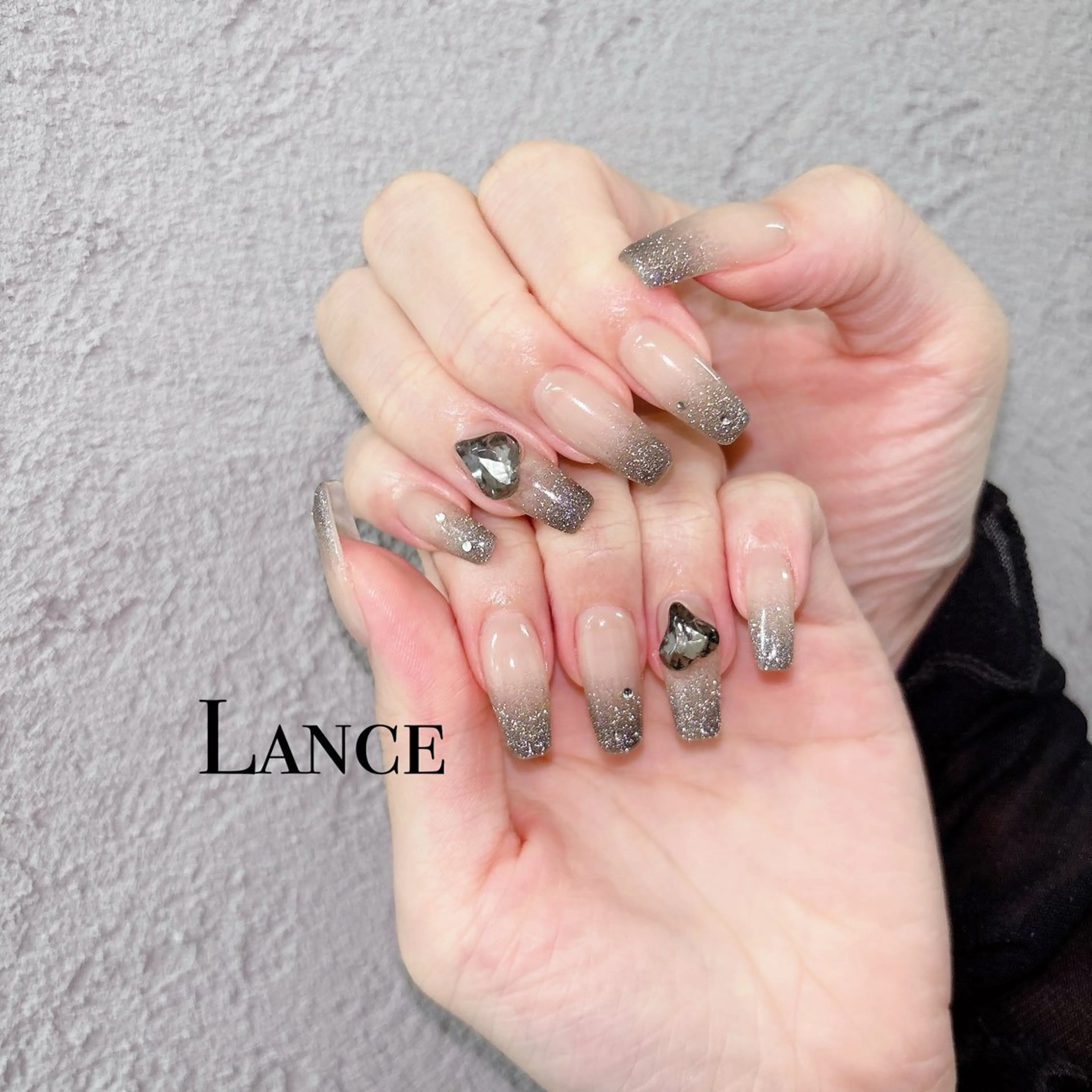 ネイル オーロラネイル フットネイル 氷ネイル・うるうるネイル キラキラネイル 韓国ネイル ハンドネイル Lance nailのネイルデザイン