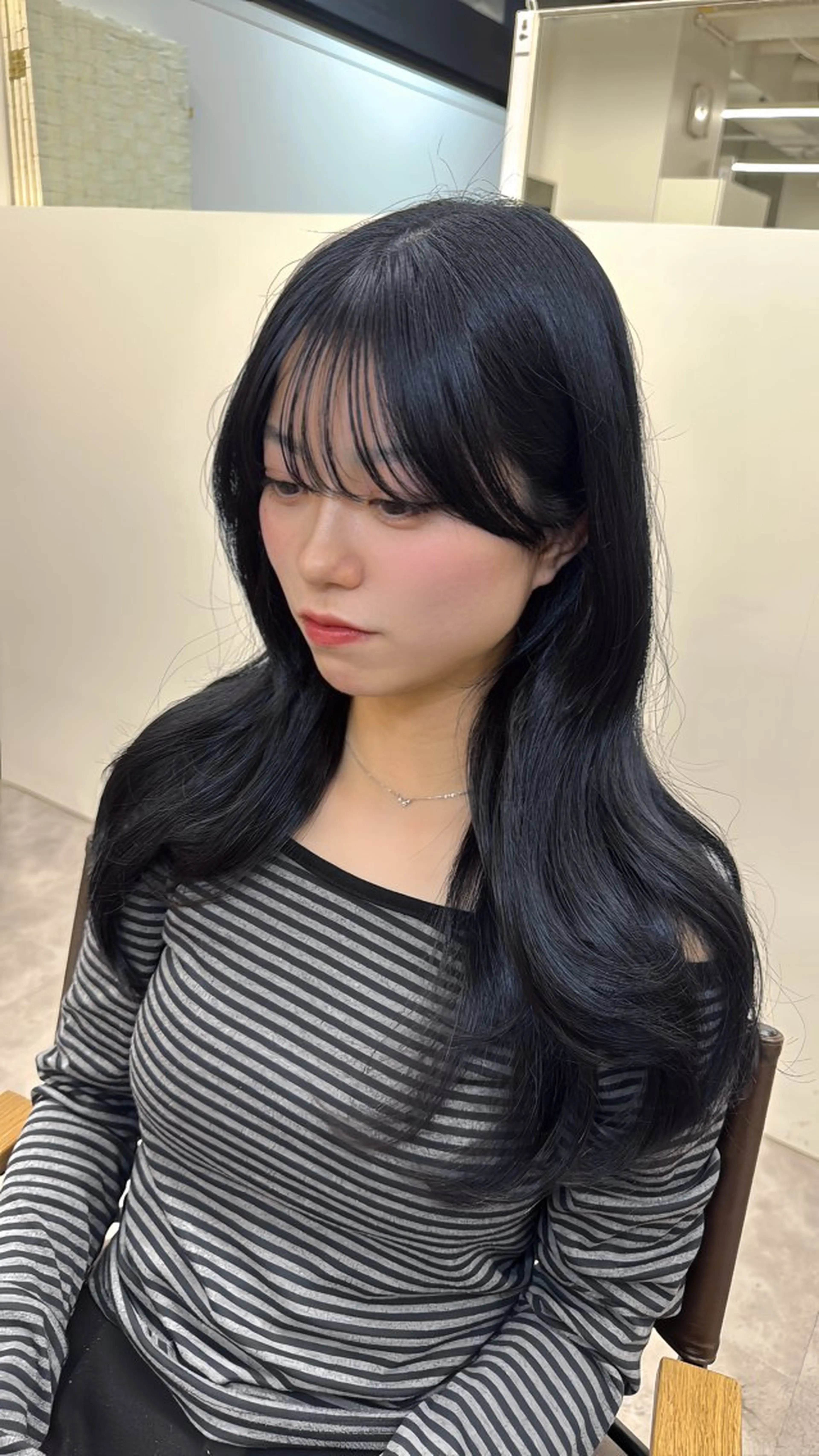 韓国レイヤー/ワンホン風カット＋髪質改善トリートメントカラーの写真