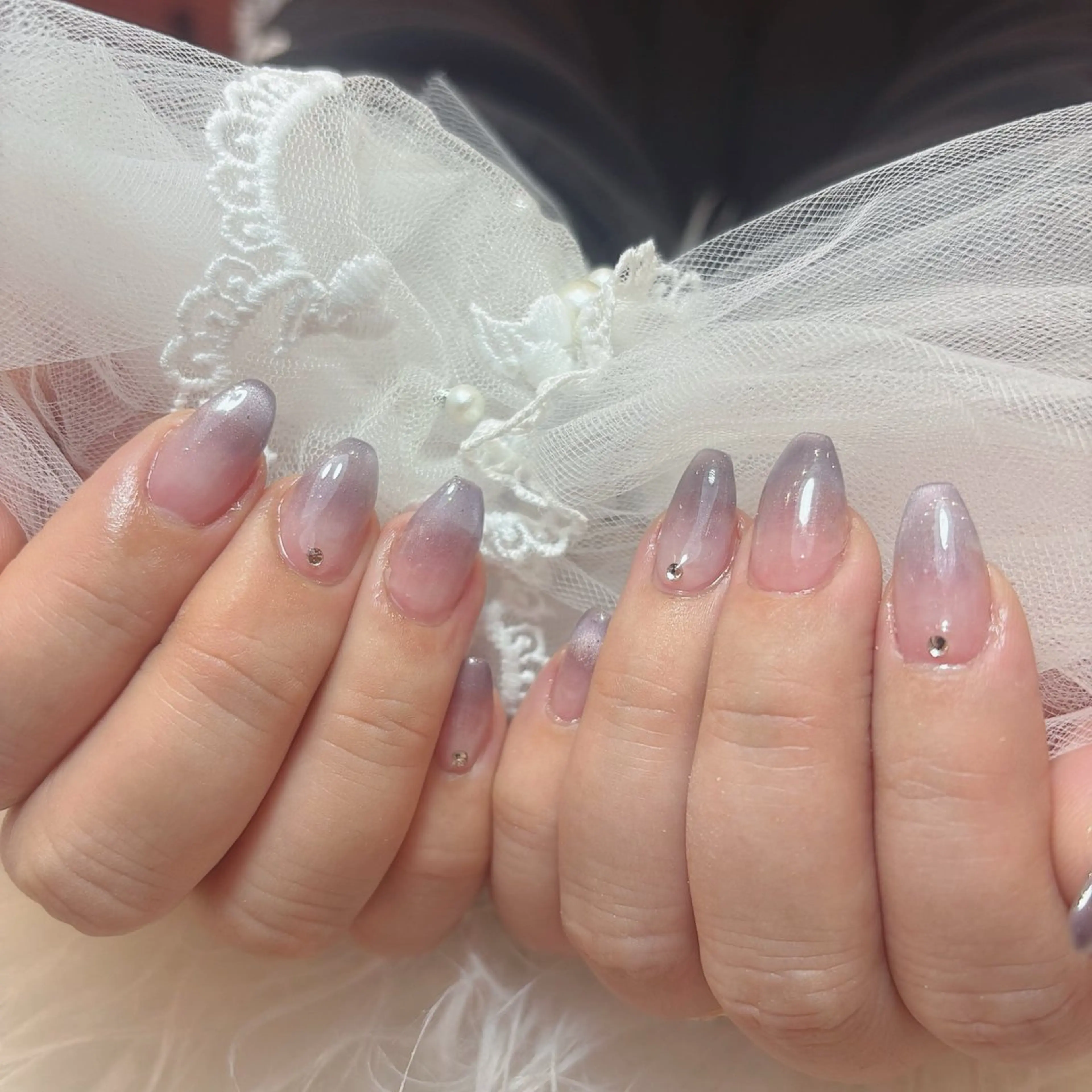 ネイル マグネットネイル ハンドネイル LIB VALLA Yuri🍭🖤のネイルデザイン