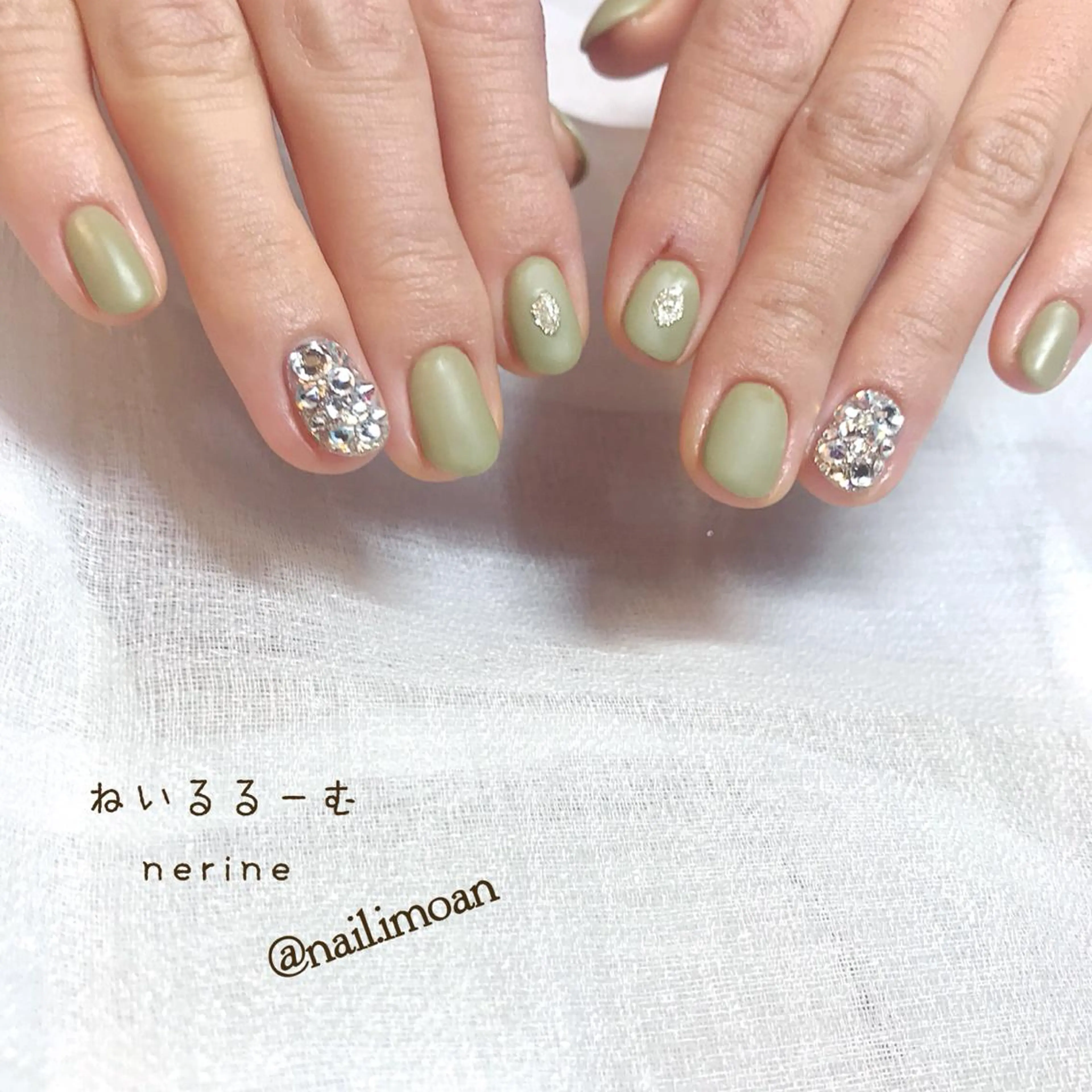 ネイル マットネイル ストーンネイル NAILST Naomiのネイルデザイン