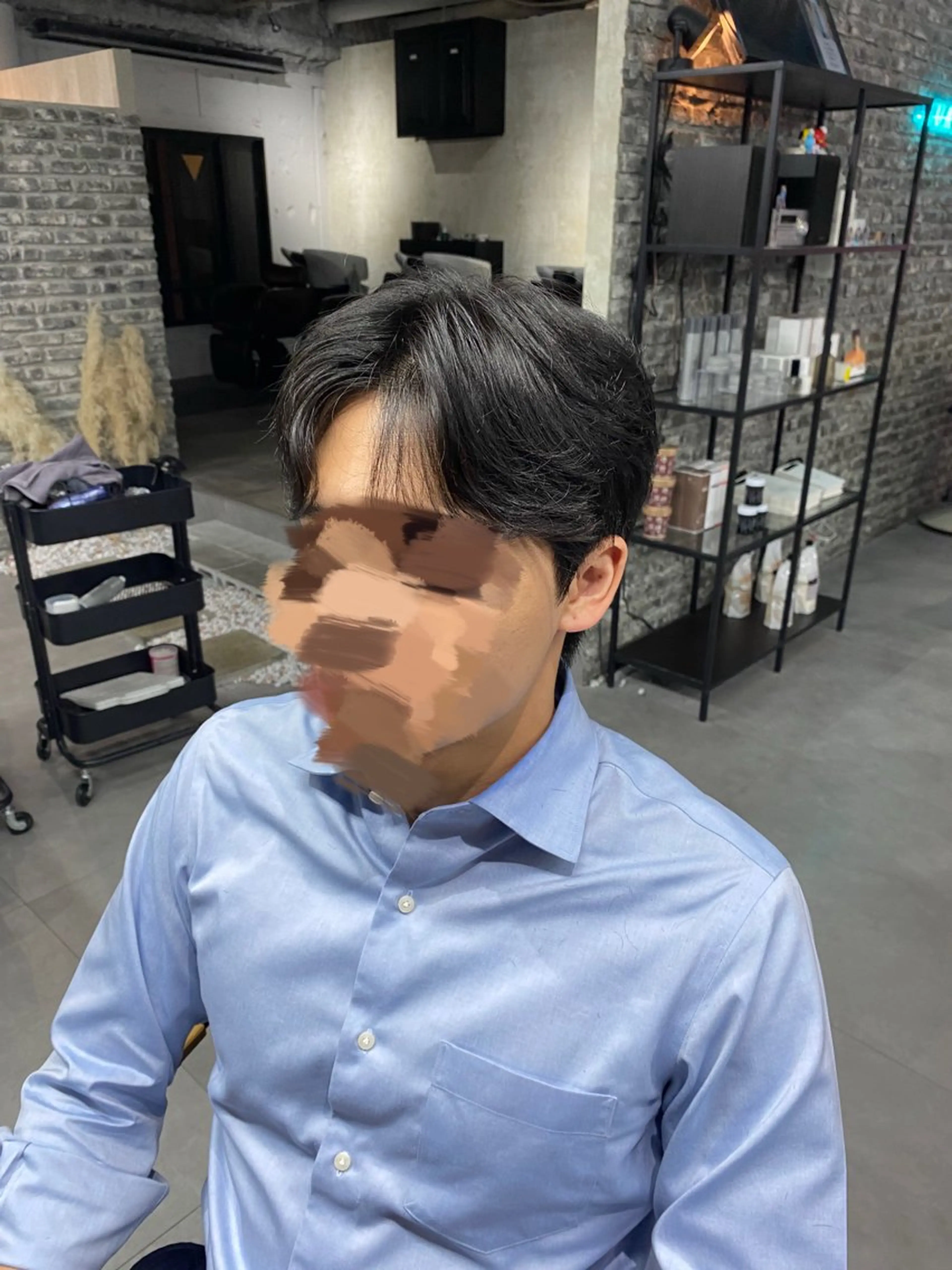 メンズ センターパート LUAU Ao所属・韓国ヘア/梅田 / shiinaのヘアスタイル