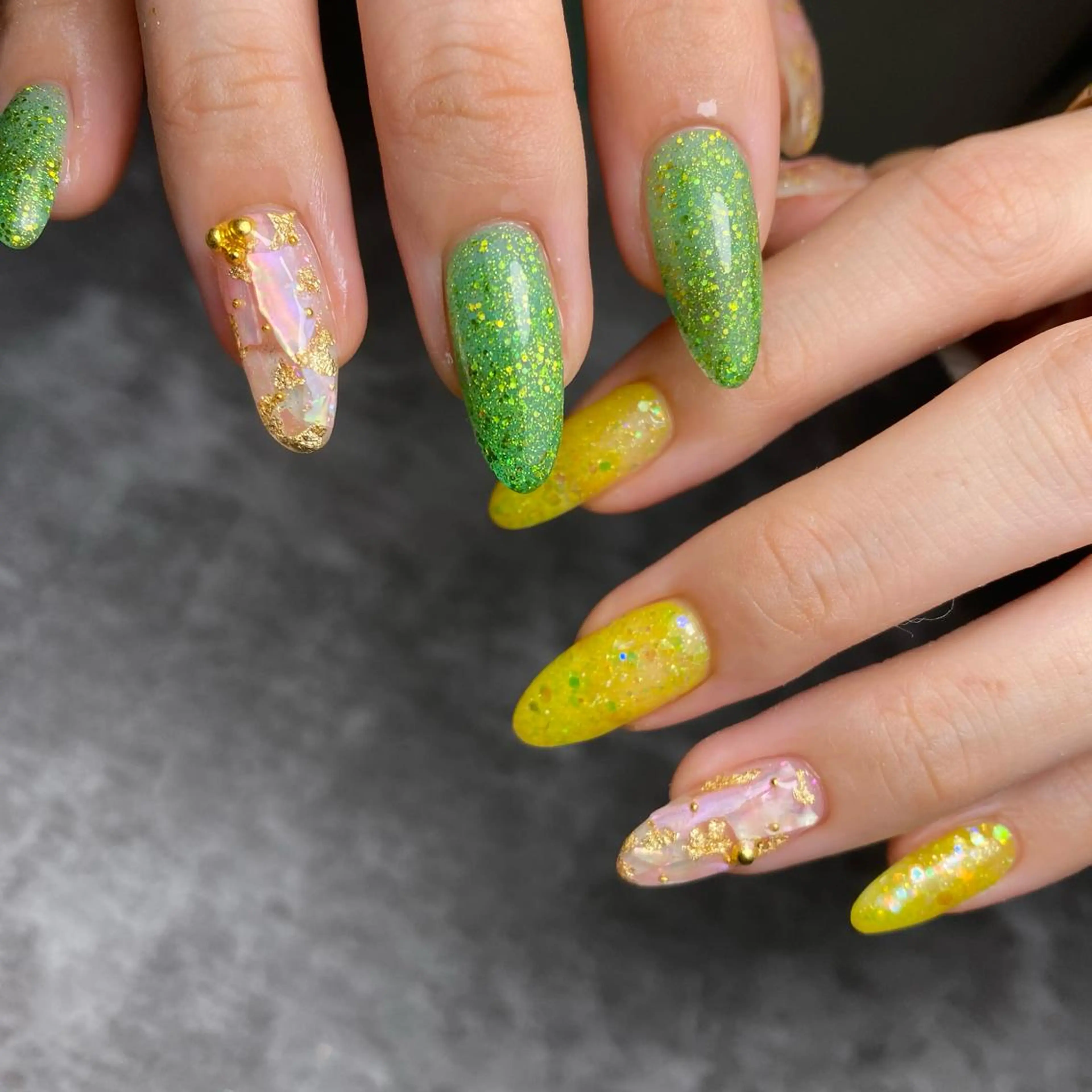 ネイル アートネイル 夏ネイル ハンドネイル yuki nail...のネイルデザイン