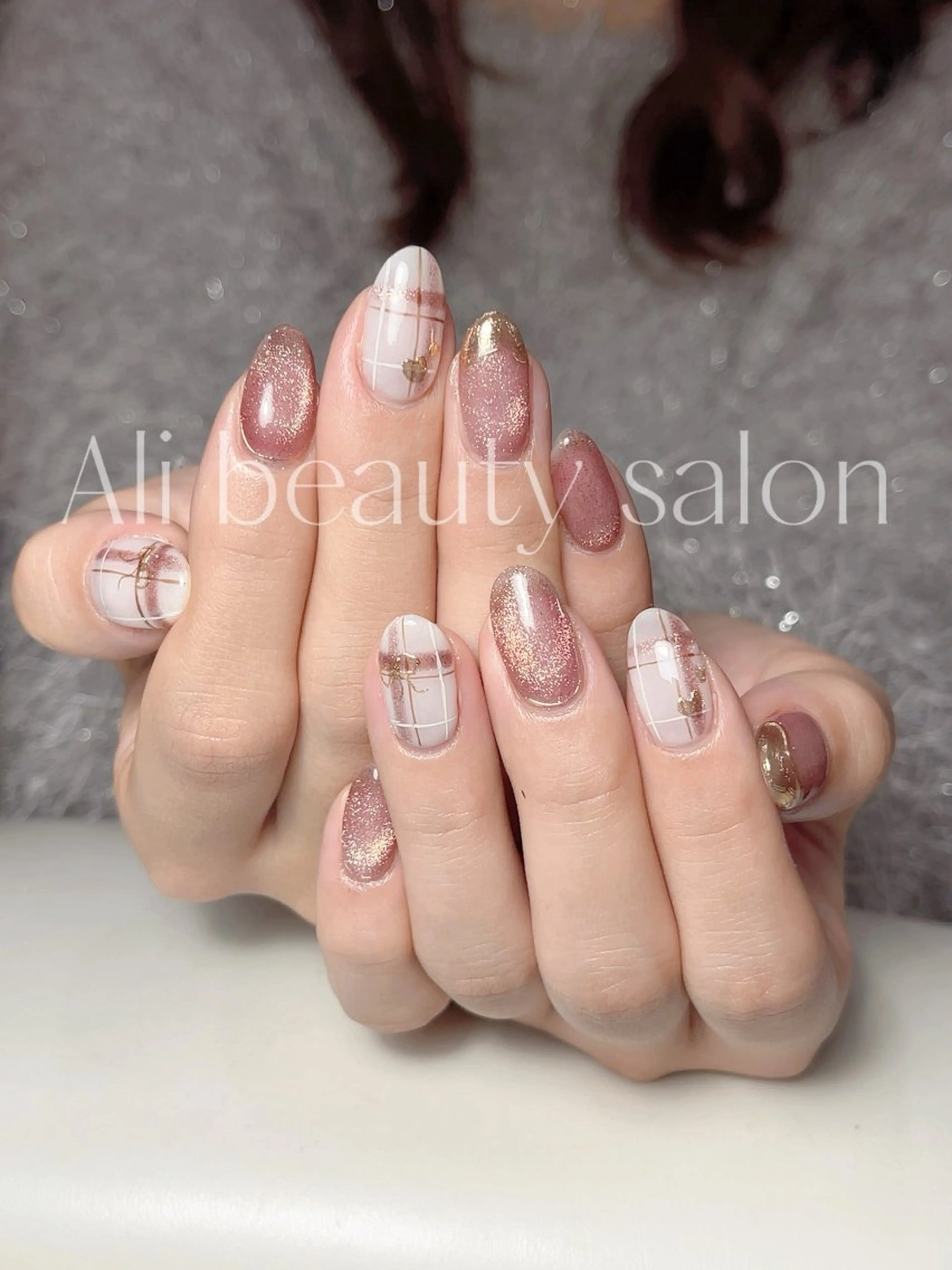 ネイル マグネットネイル ミラーネイル Ali 新小岩 ネイル専門のネイルデザイン