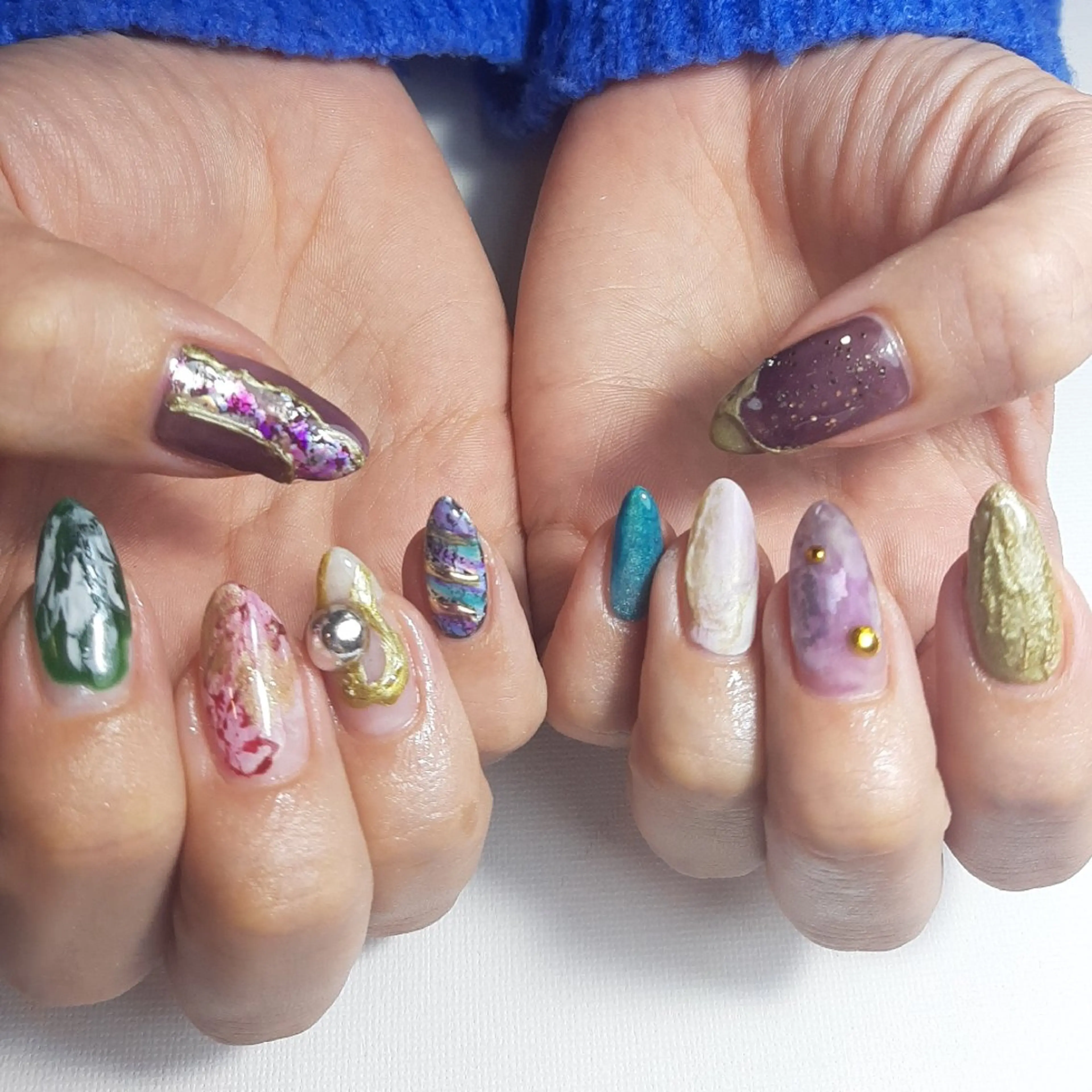 ネイル ジェルネイル 持ち込み ショートネイル owlnail /持込みデザイン専門のネイルデザイン