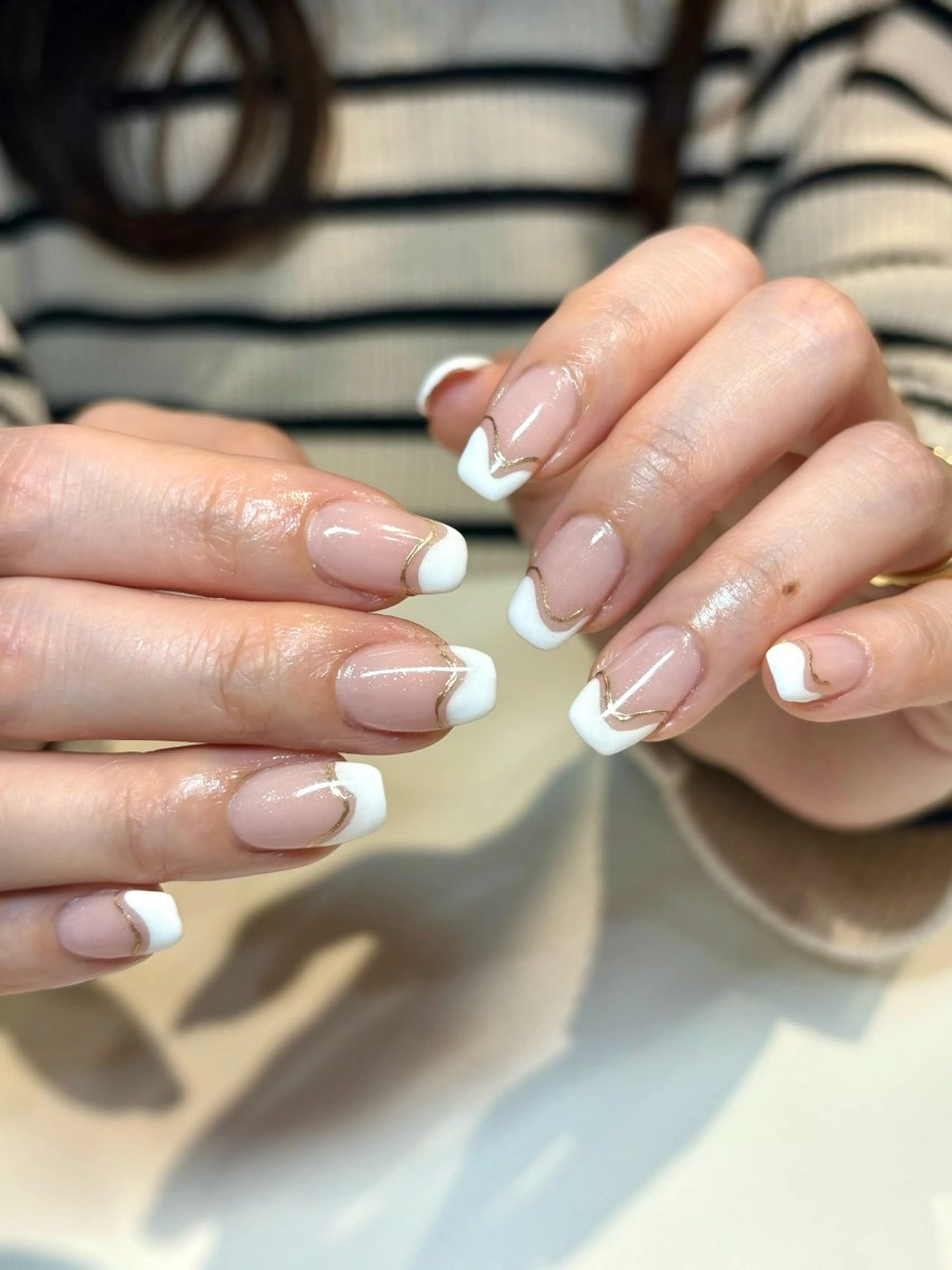 ネイル フットネイル フレンチネイル ジェルネイル グラデーション マグネットネイル ハンドネイル ヘアー.ネイル二刀流 misa🫧のヘアスタイル