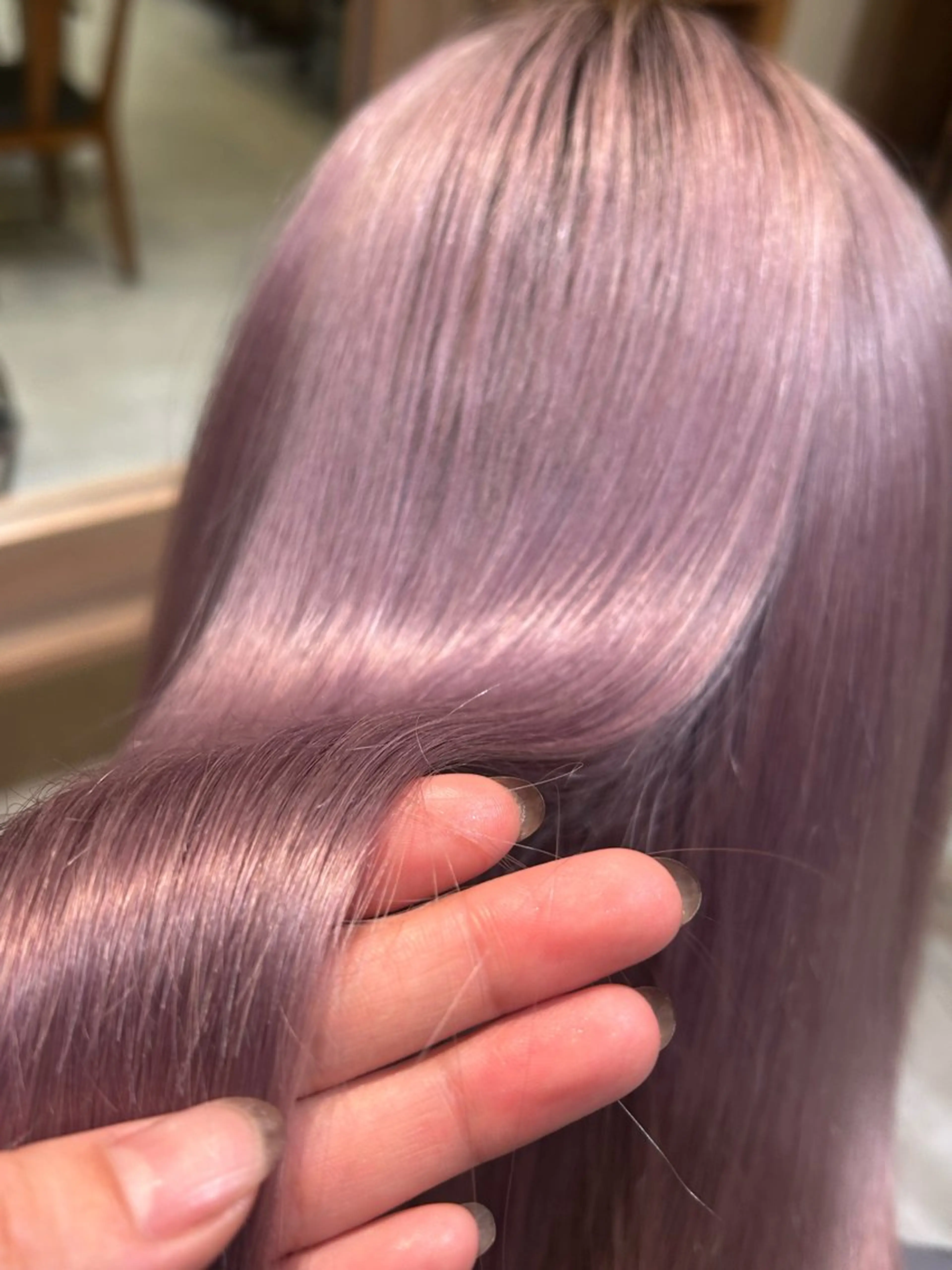 ロング カラー ヘアカラー Rohe by DECO所属・maaya /ブリーチ/縮毛矯正のヘアスタイル