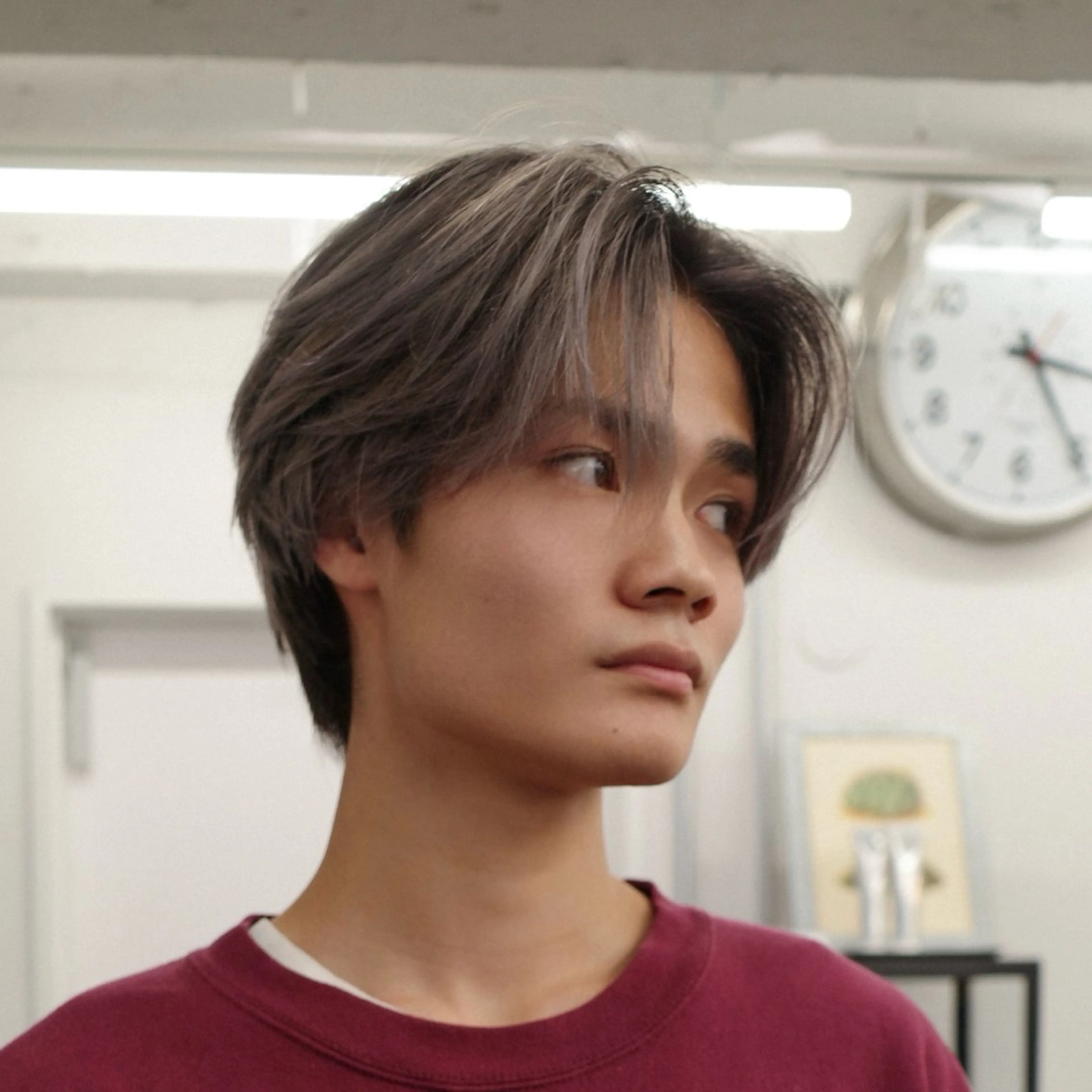 カラー メンズ ヘアカラー メンズハイライト ／メンズミルクティーのヘアスタイル