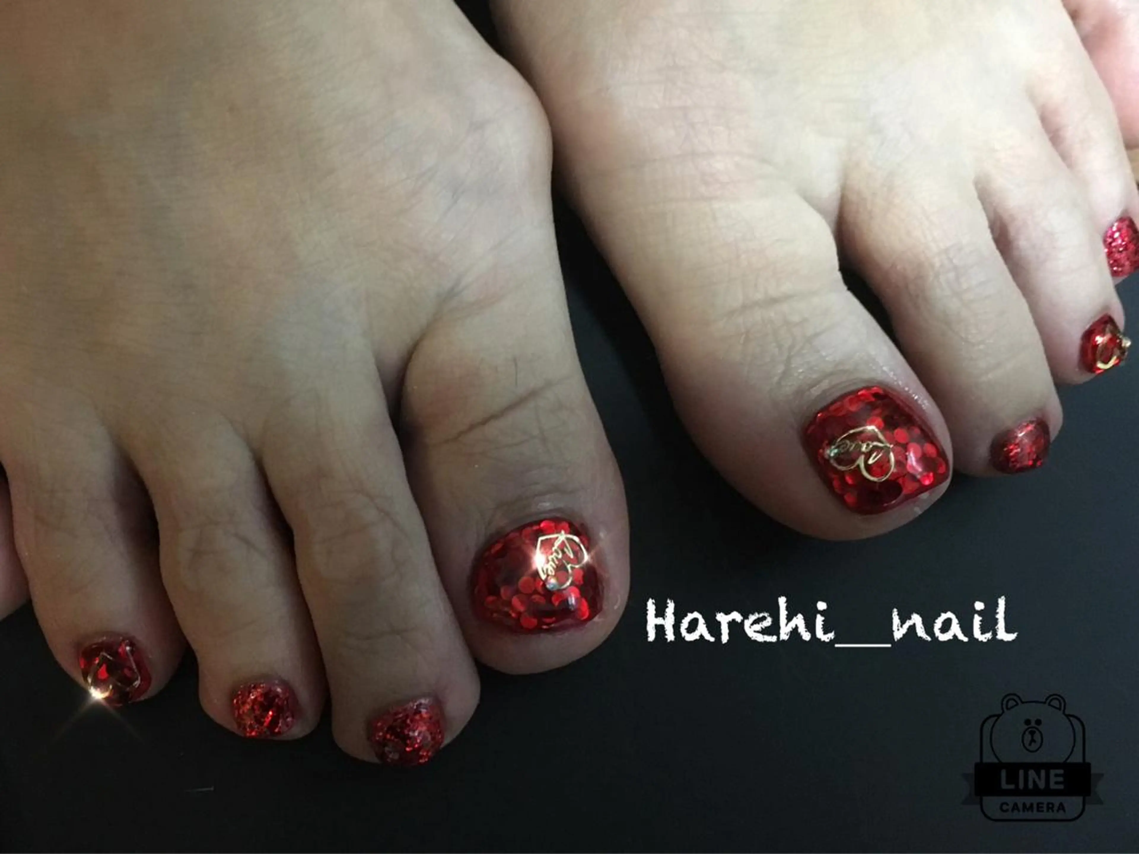 ネイル フットネイル Harehi_ nailのネイルデザイン