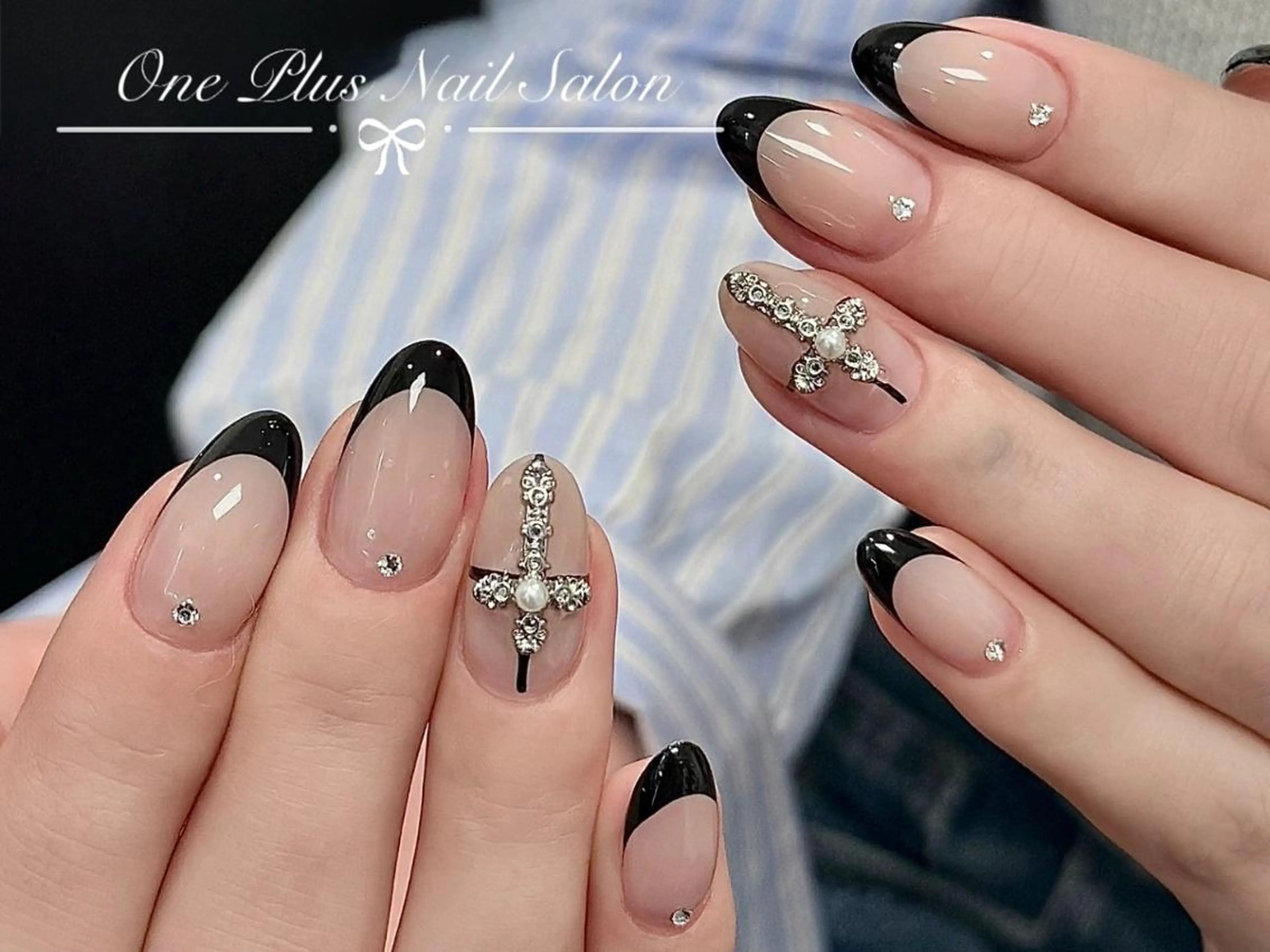 ネイル フレンチネイル ハンドネイル One Plus Nail Salonのネイルデザイン