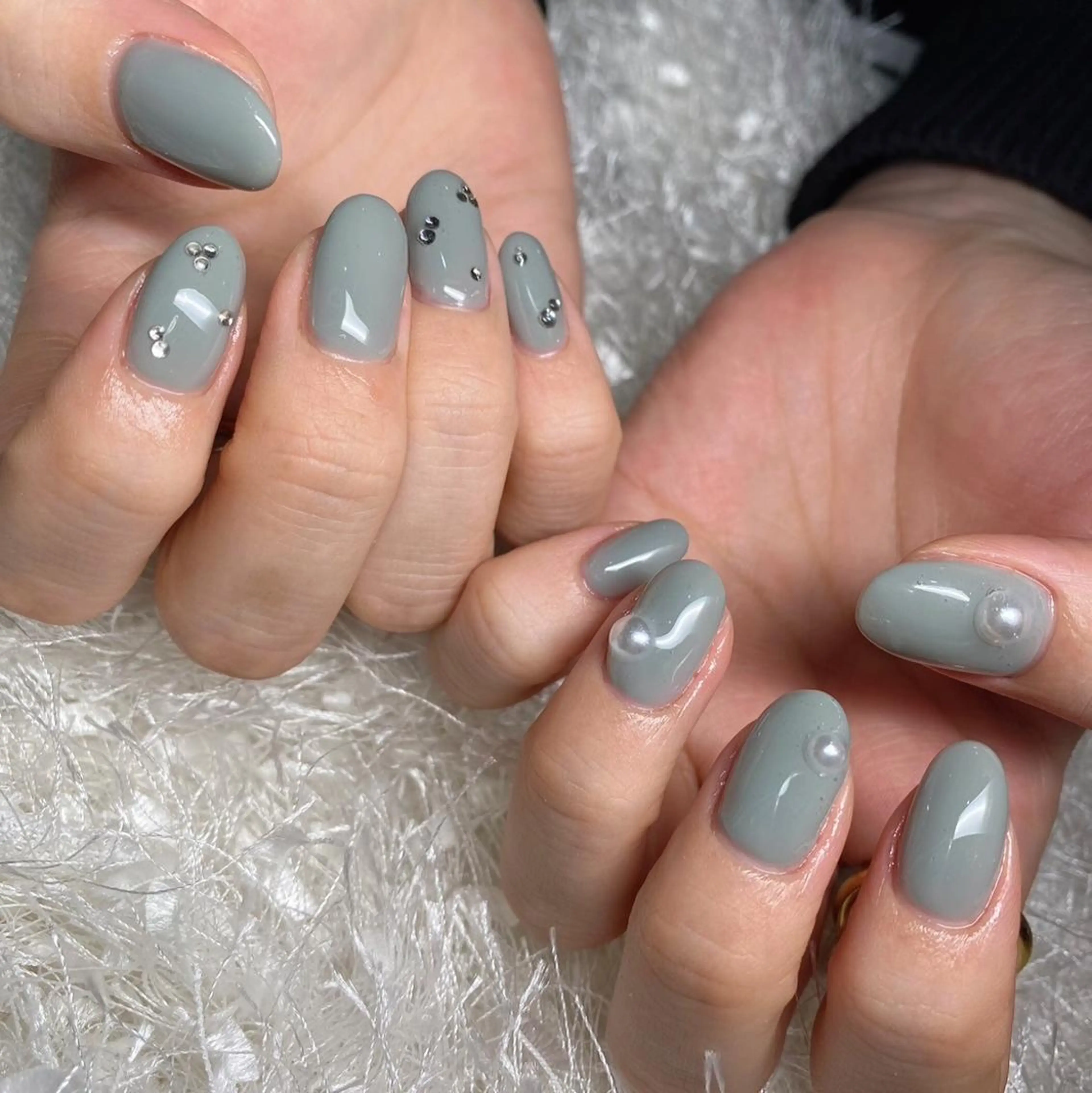 ネイル 長さ出し フレンチネイル ジェルネイル グラデーション 韓国ネイル ハンドネイル Nail&eye Belire 新宿のネイルデザイン