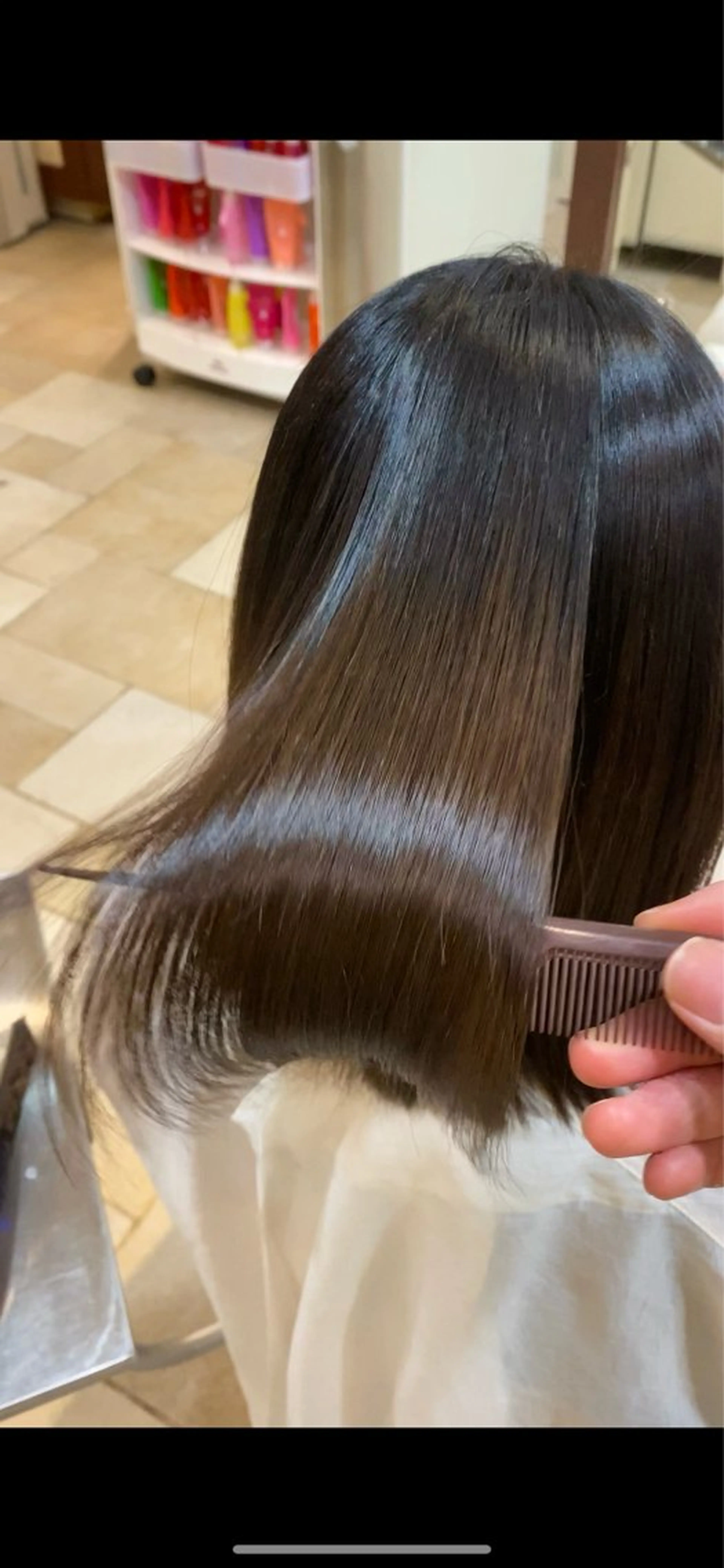 セミロング 縮毛矯正 髪質改善/美髪矯正 🫧山本勇輝🫧のヘアスタイル